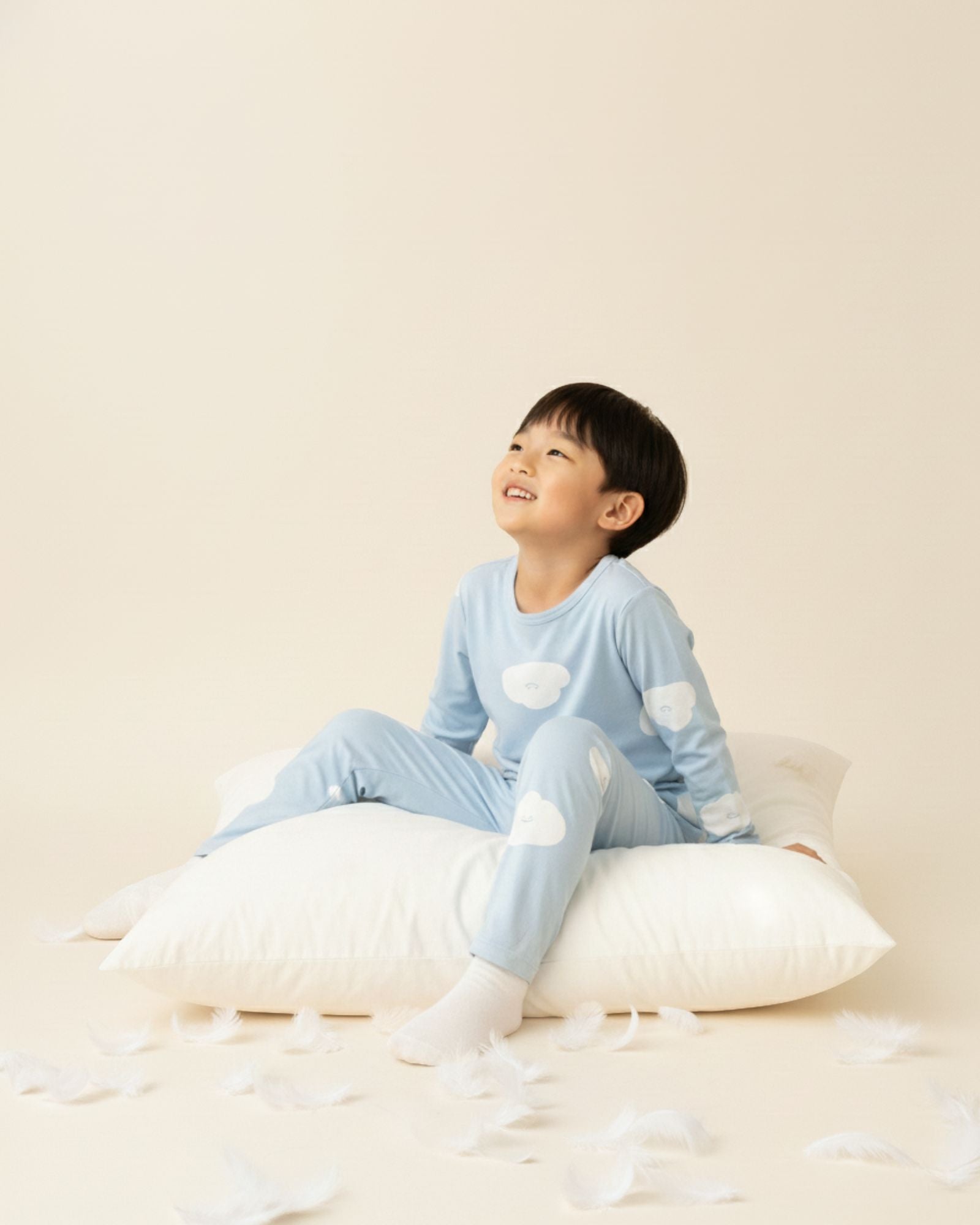 Autumn Cloud Pyjamas Set - Dusk Blue