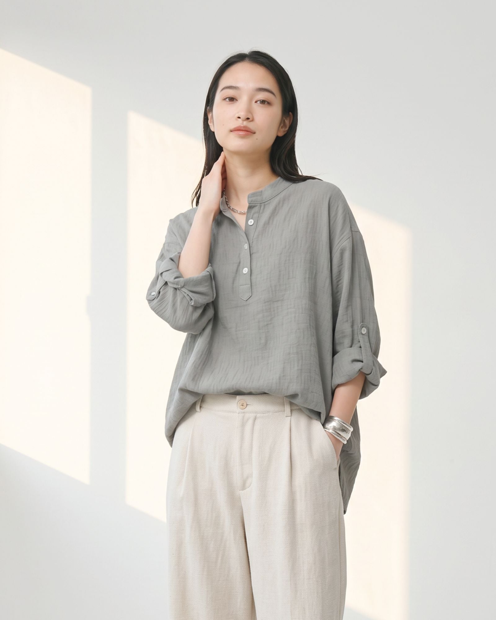 Breeze Collar Adults Shirt - Slate