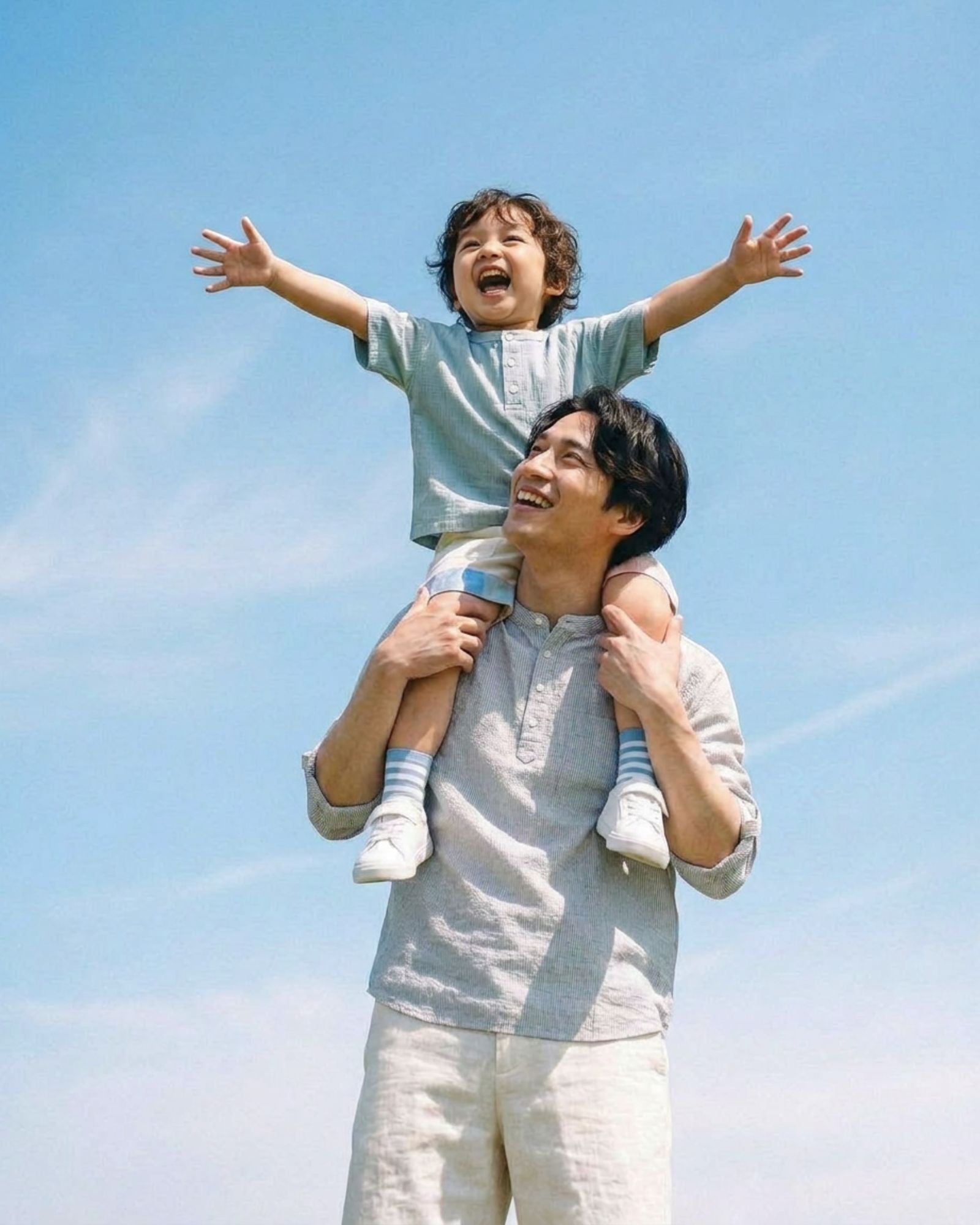 Breeze Collar Kids Shirt - Sky