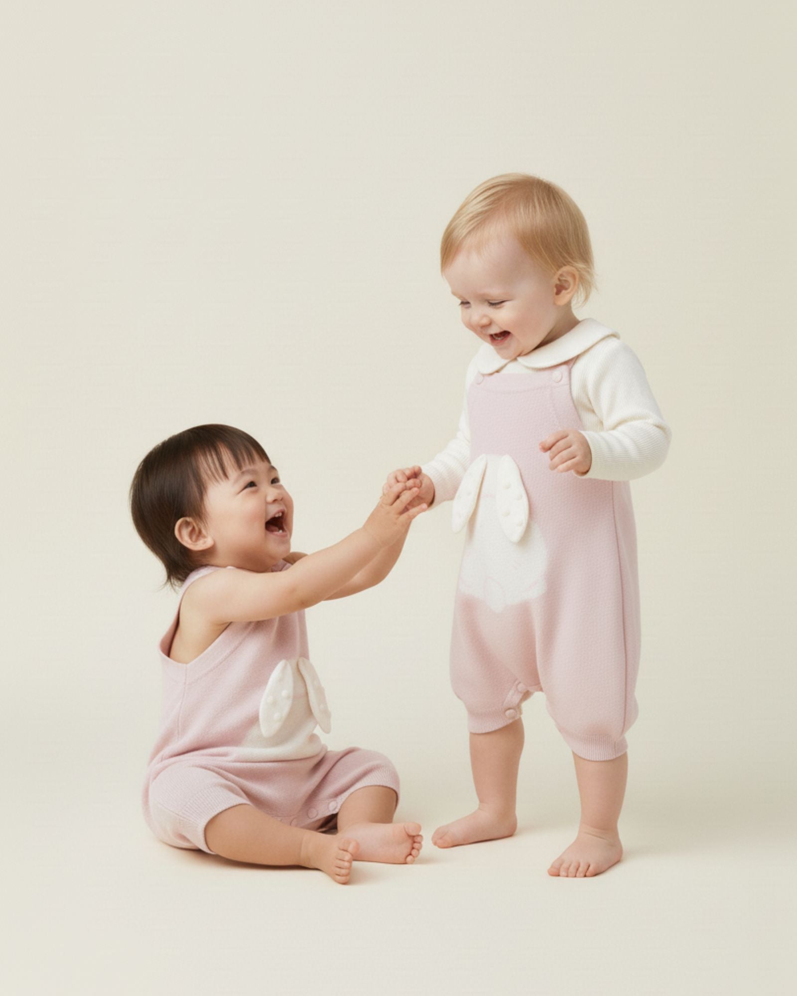 Bunny Knitted Baby Romper