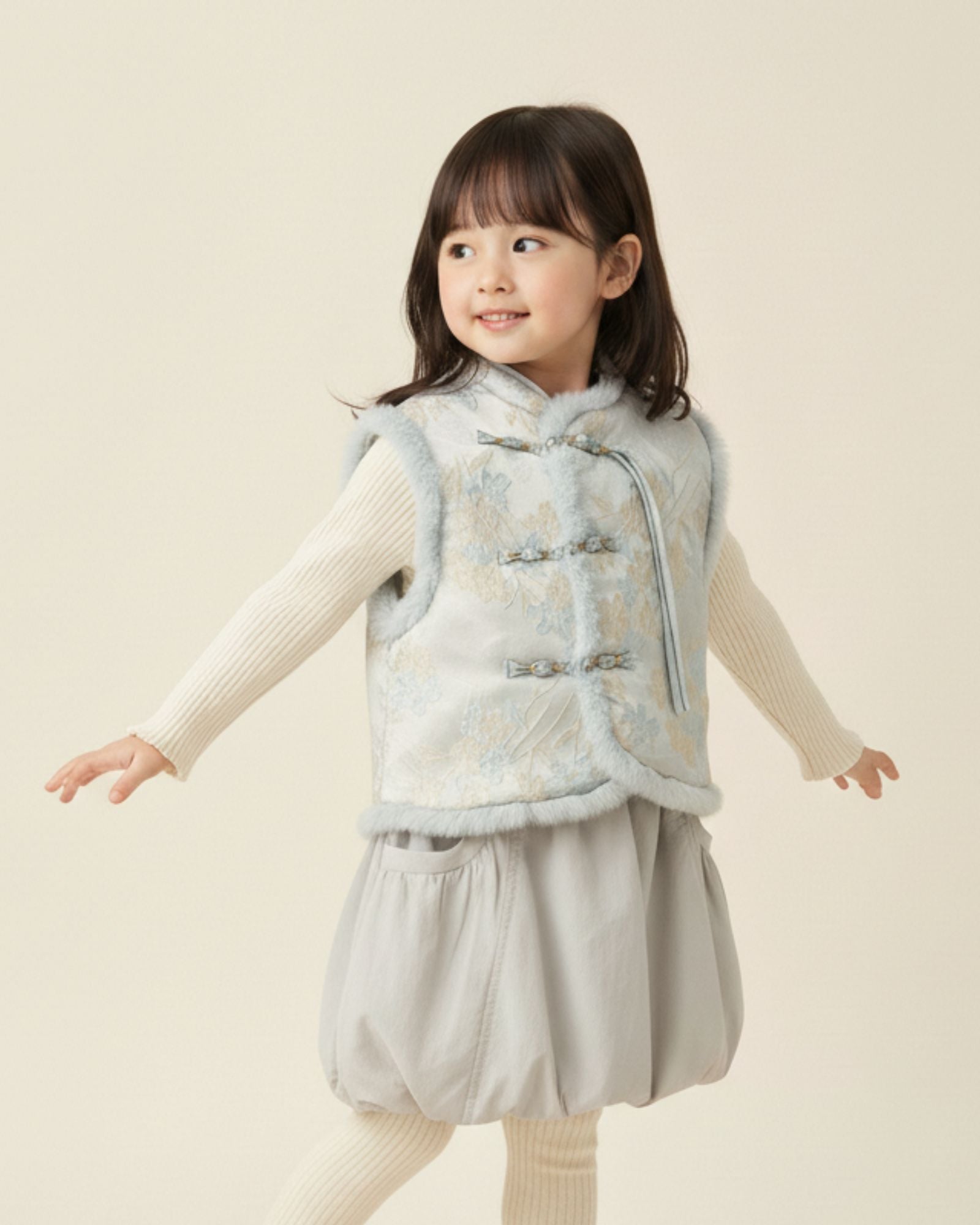 CNY Embroidered Padded Kids Vest
