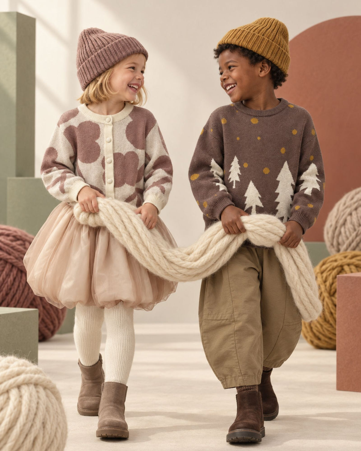 Pre-order: Clover Knitted Cardigan (Kids & Adults)