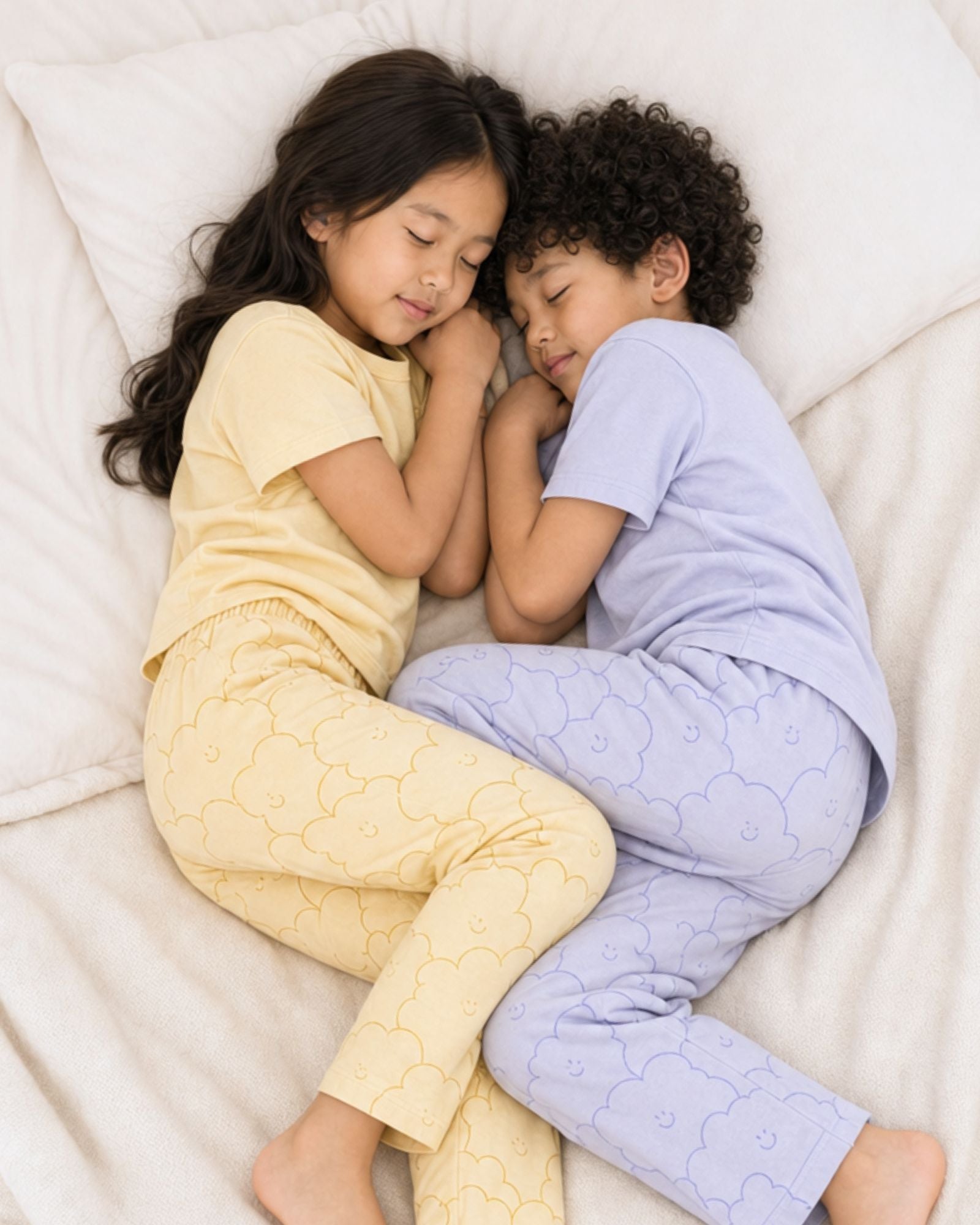 Pre-order: Kids Cloud Pyjamas Set - Banana Sorbet