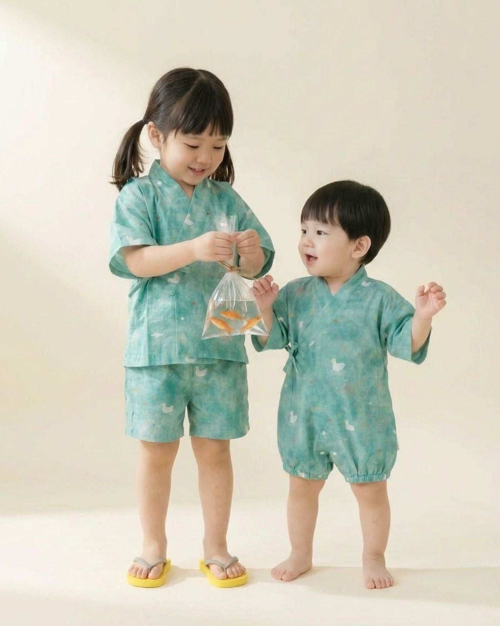 Pre-order: Little Pond Tales Kids Jinbei Set