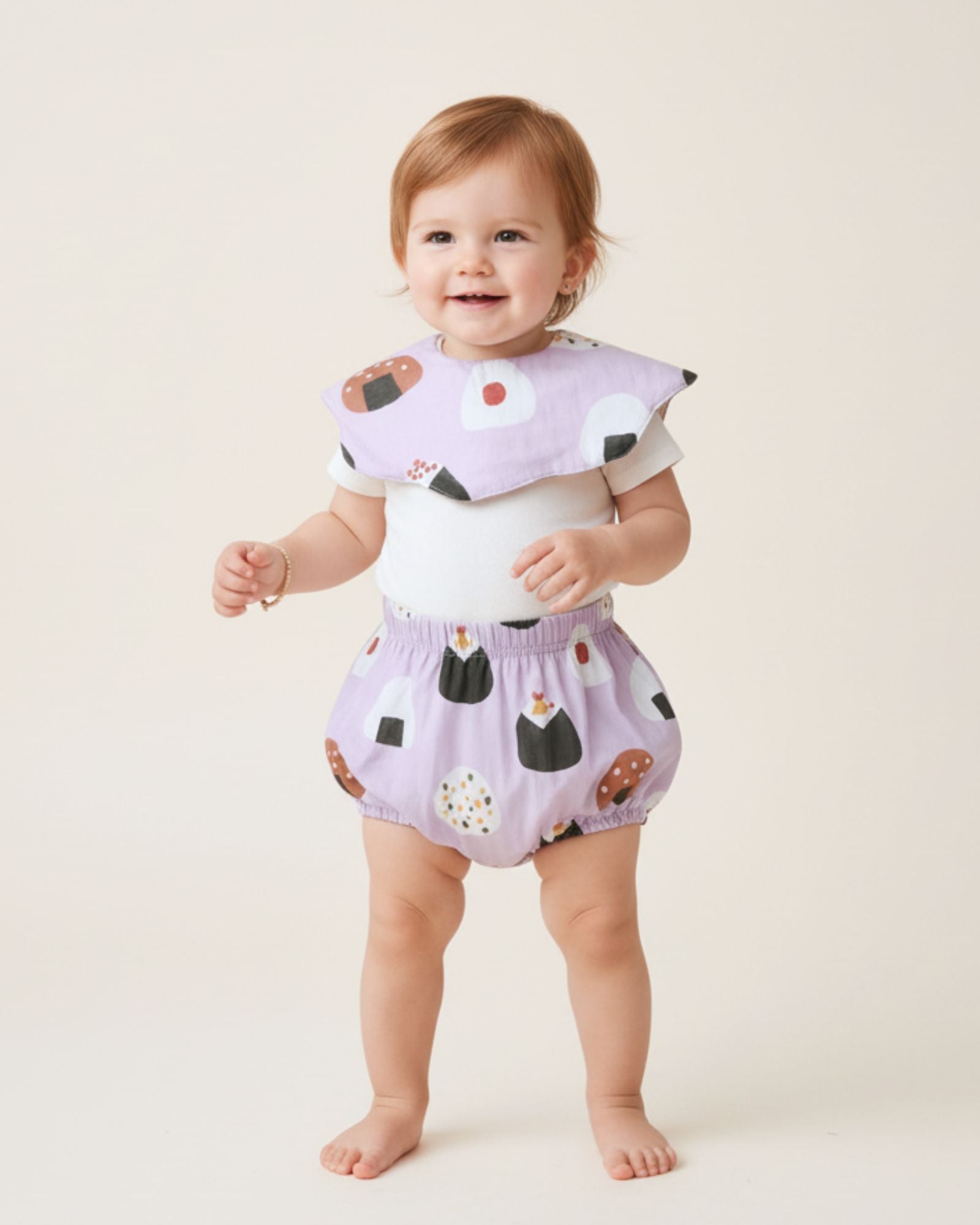 Oishii Sushi Baby Bib - Lilac