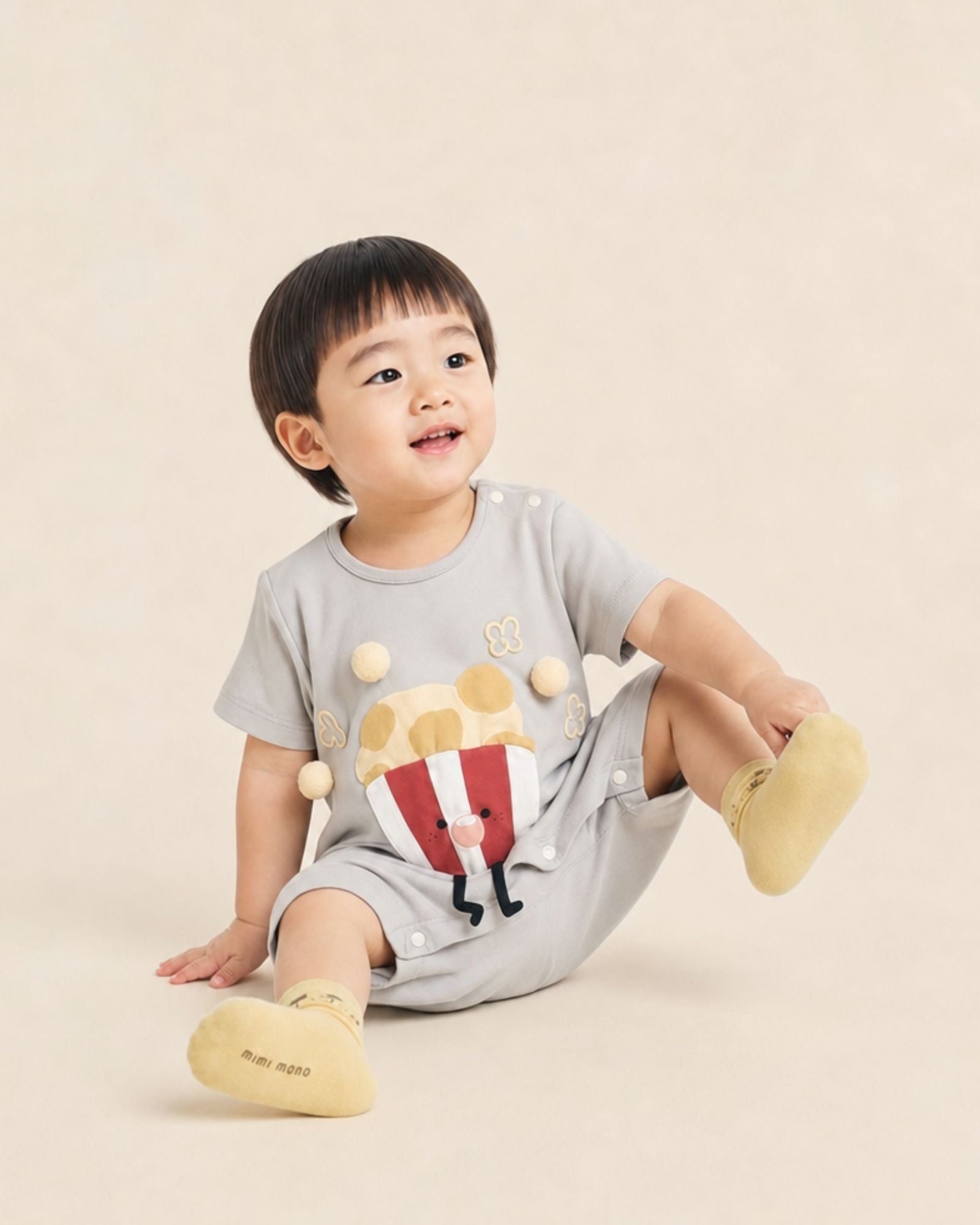 Popcorn Puff Baby Romper