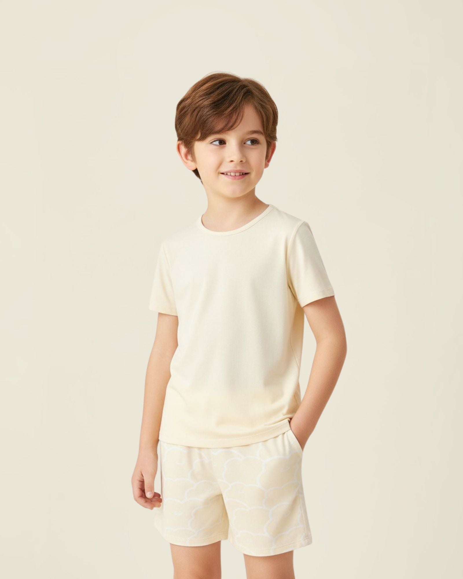 Summer Cloud Pyjamas Set - Butterscotch