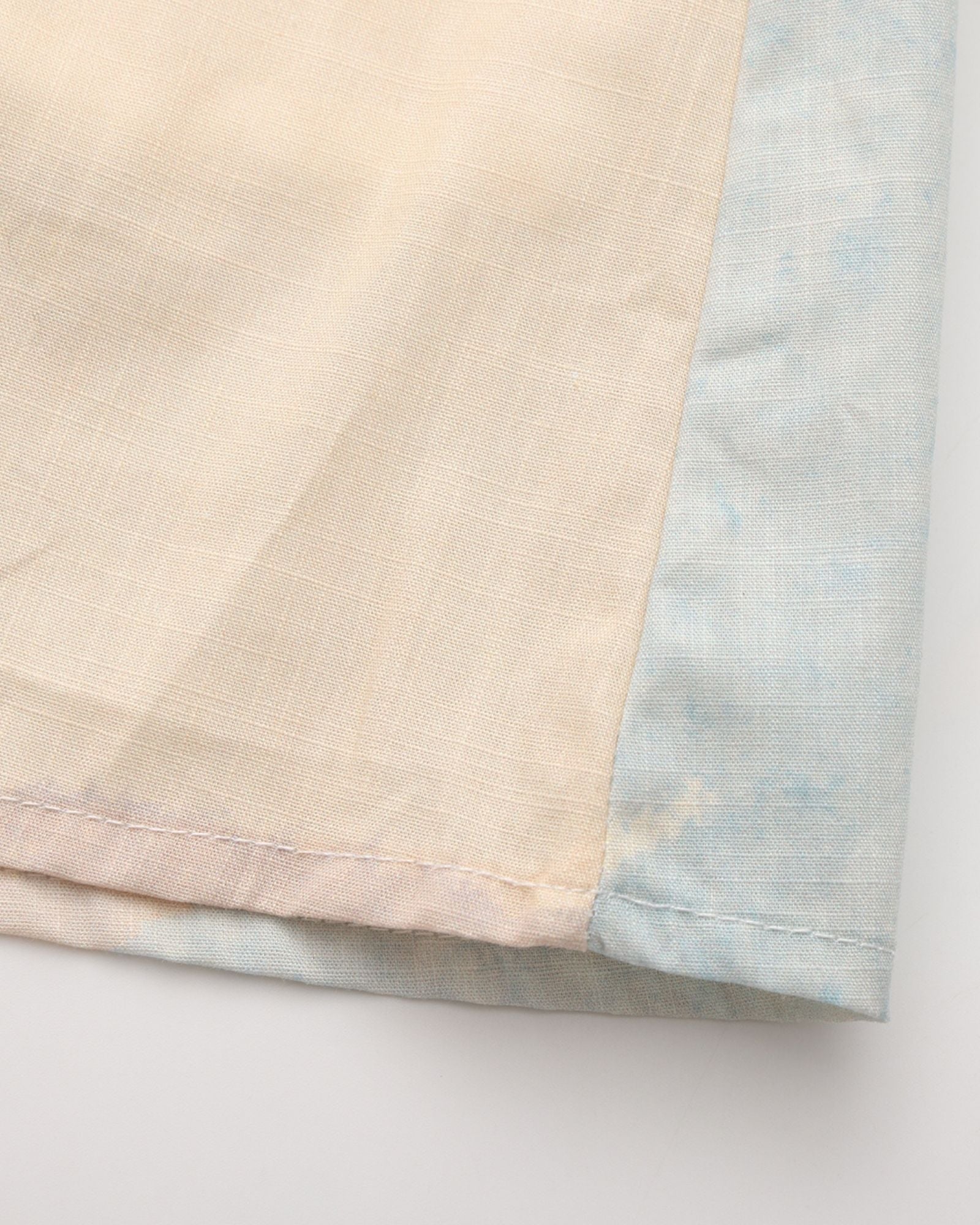 碧海と砂洲柄 フレアスリーブワンピース