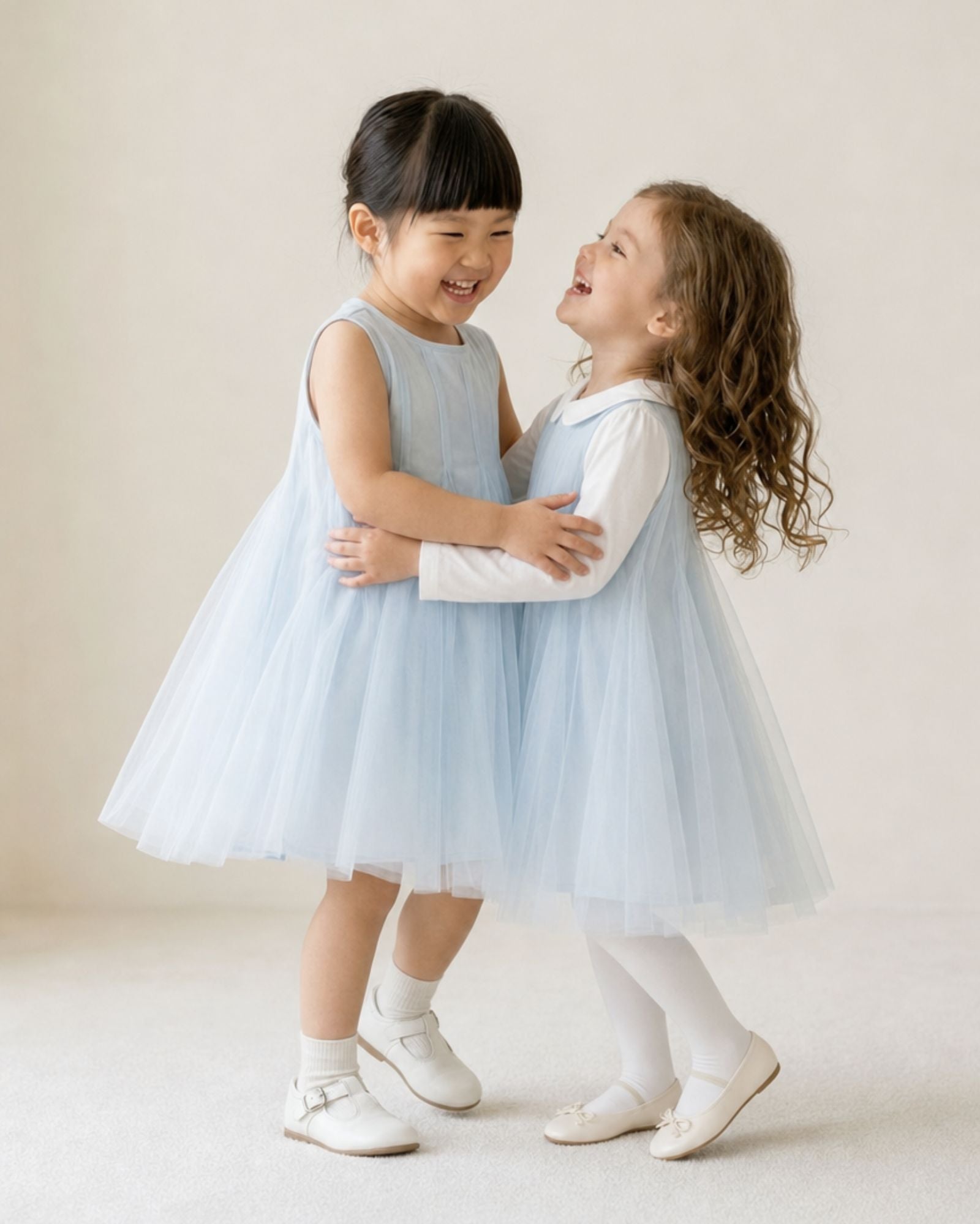 Pre-order: Whimsy 2-in-1 Tulle Girls Dress - Ocean