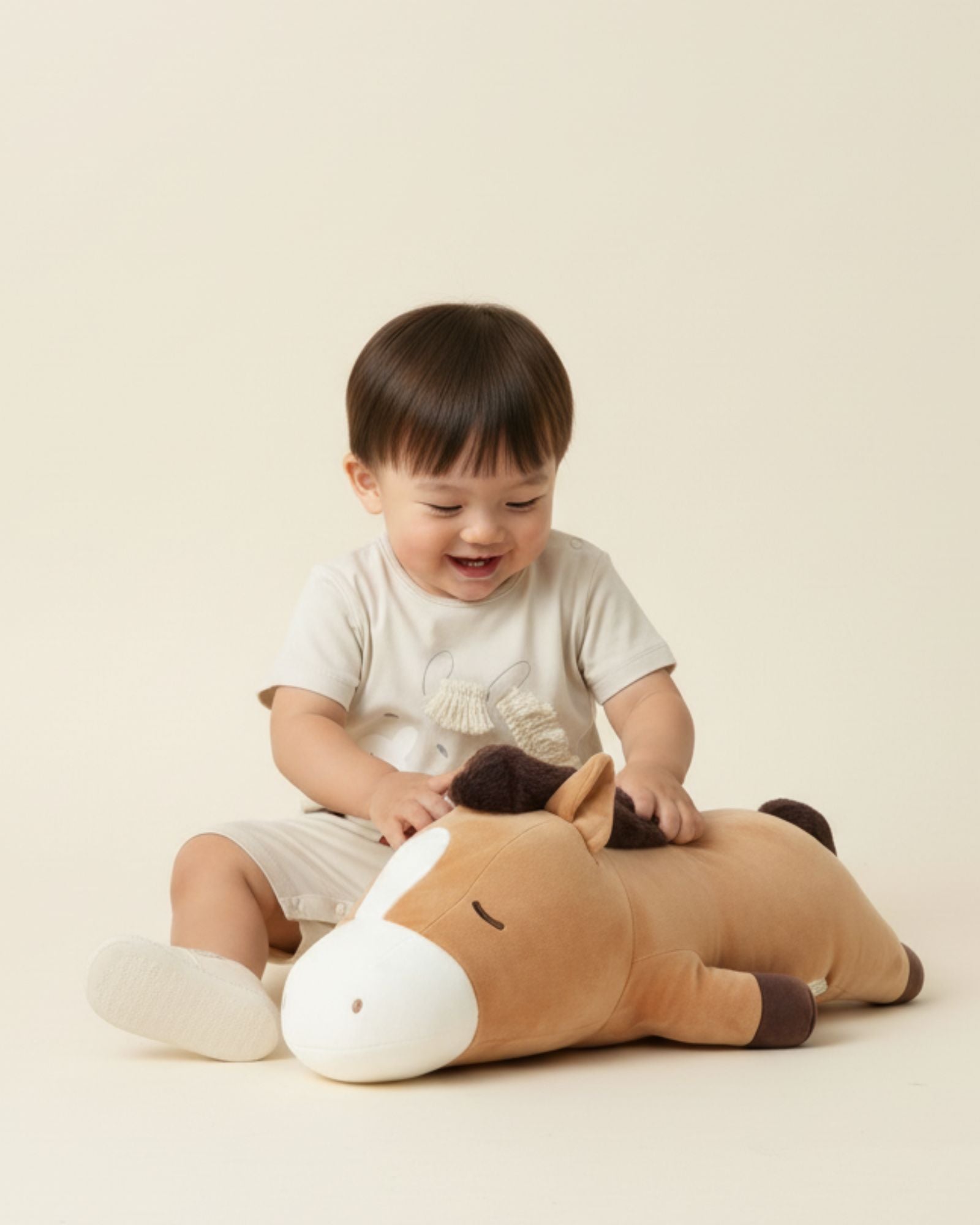 Liv Heart ミニチュアホース抱き枕 - ブラウン