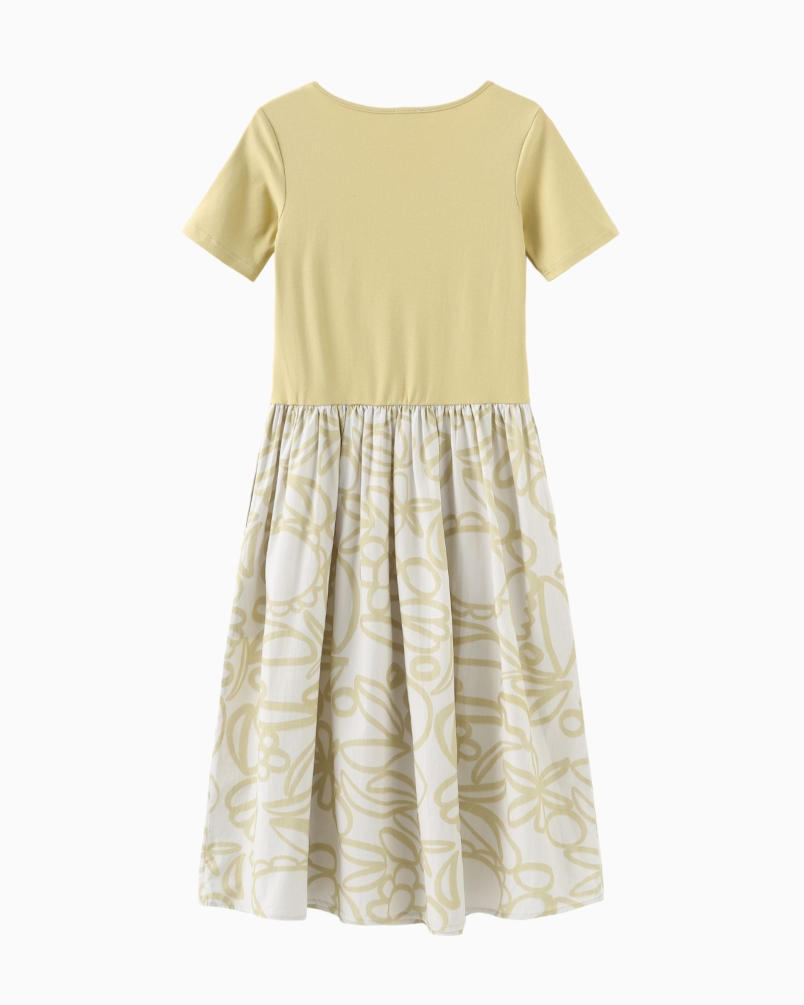 Moms Wild Flowers Colorblock Midi Dress