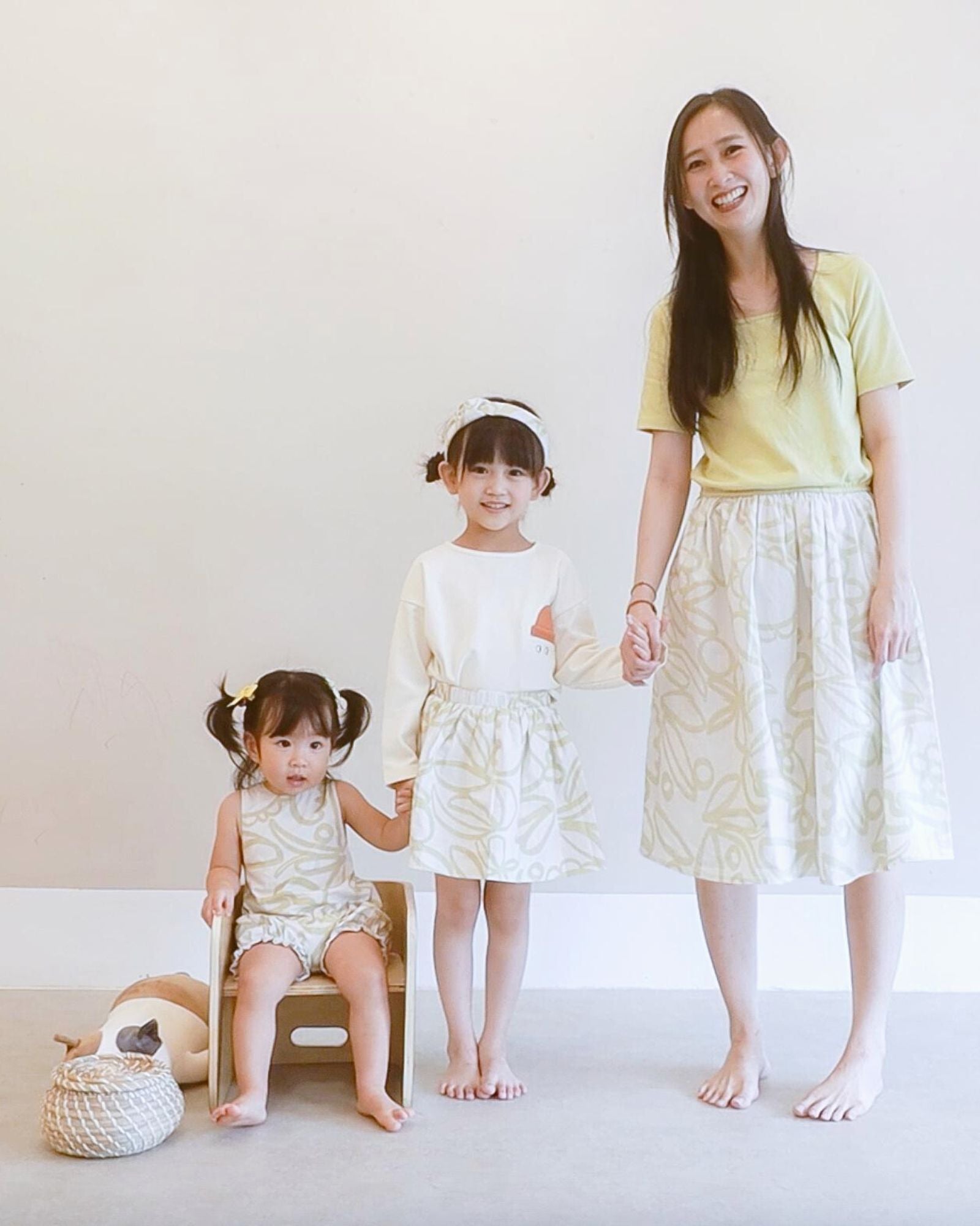Moms Wild Flowers Colorblock Midi Dress