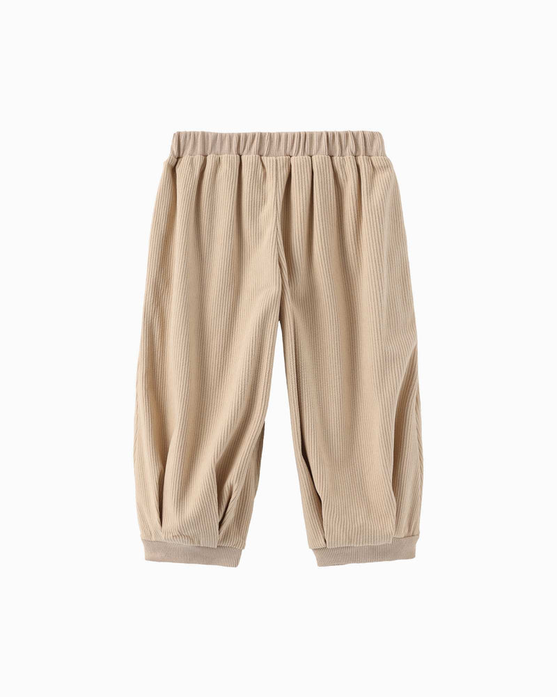 Khaki Baggy Pleated Pants