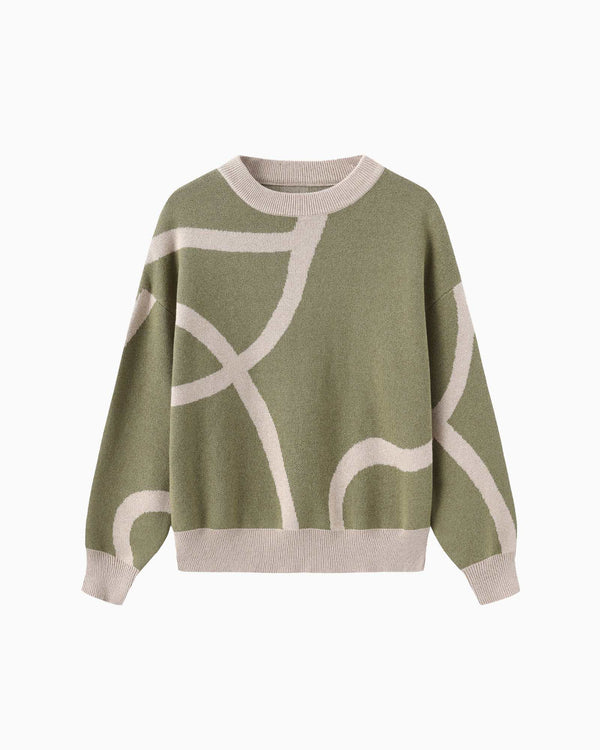 Pre-order: River Flows Knitted Pullover (Kids & Adults)