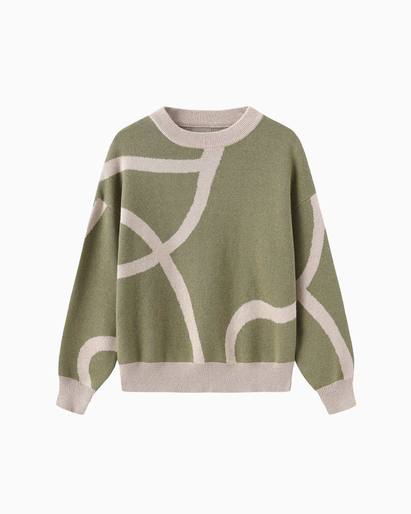 Pre-order: River Flows Knitted Pullover (Kids & Adults)