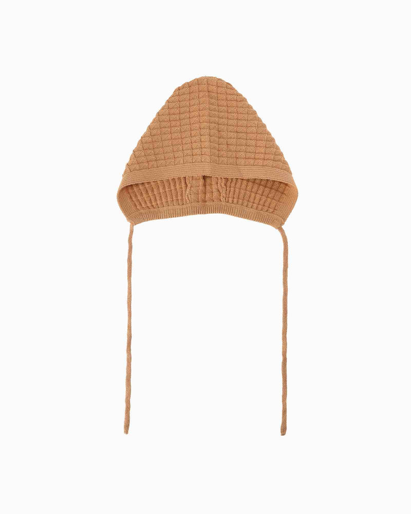 Pre-order: Knitted Waffle Baby Bonnet