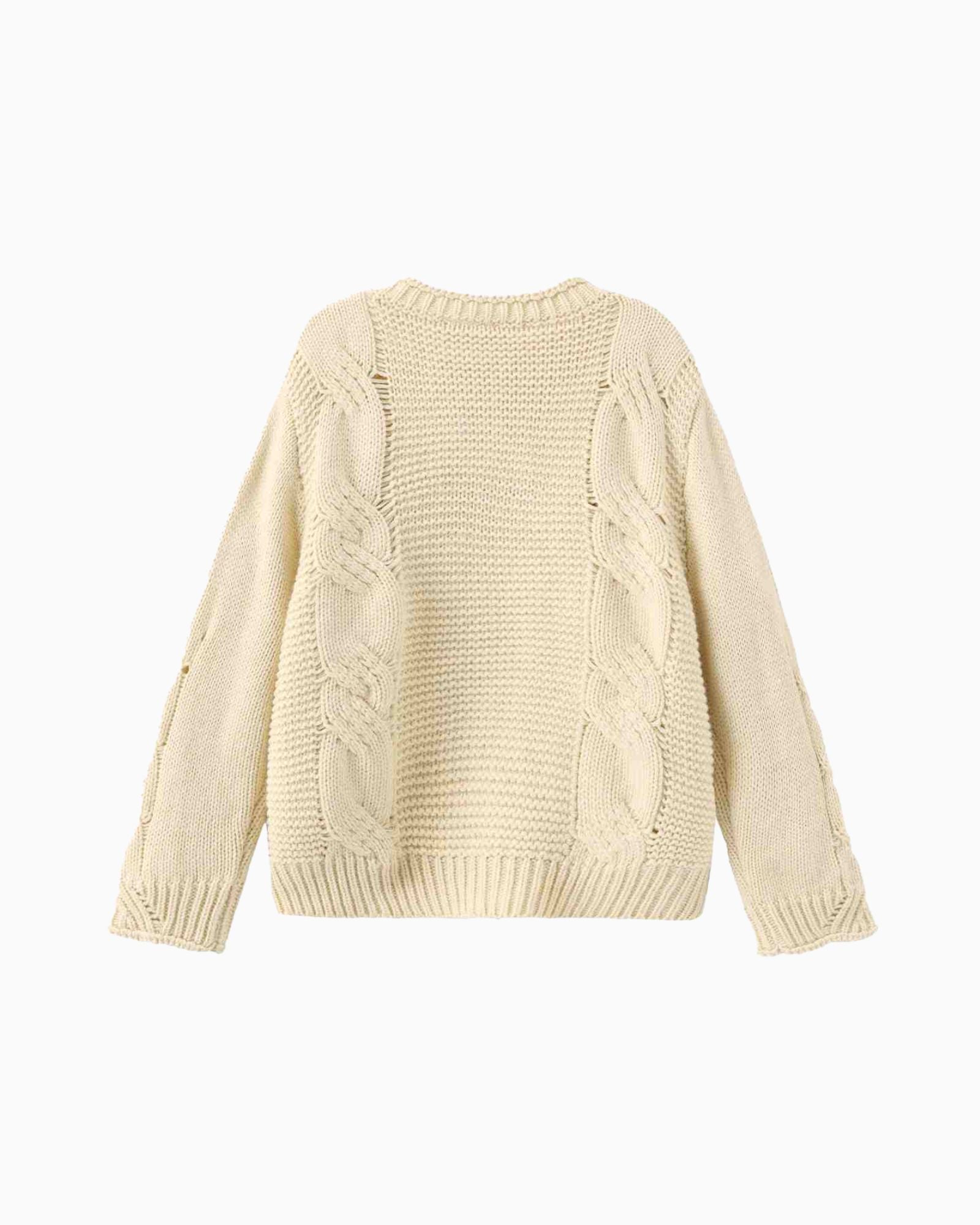 Cream Knitted Cardigan