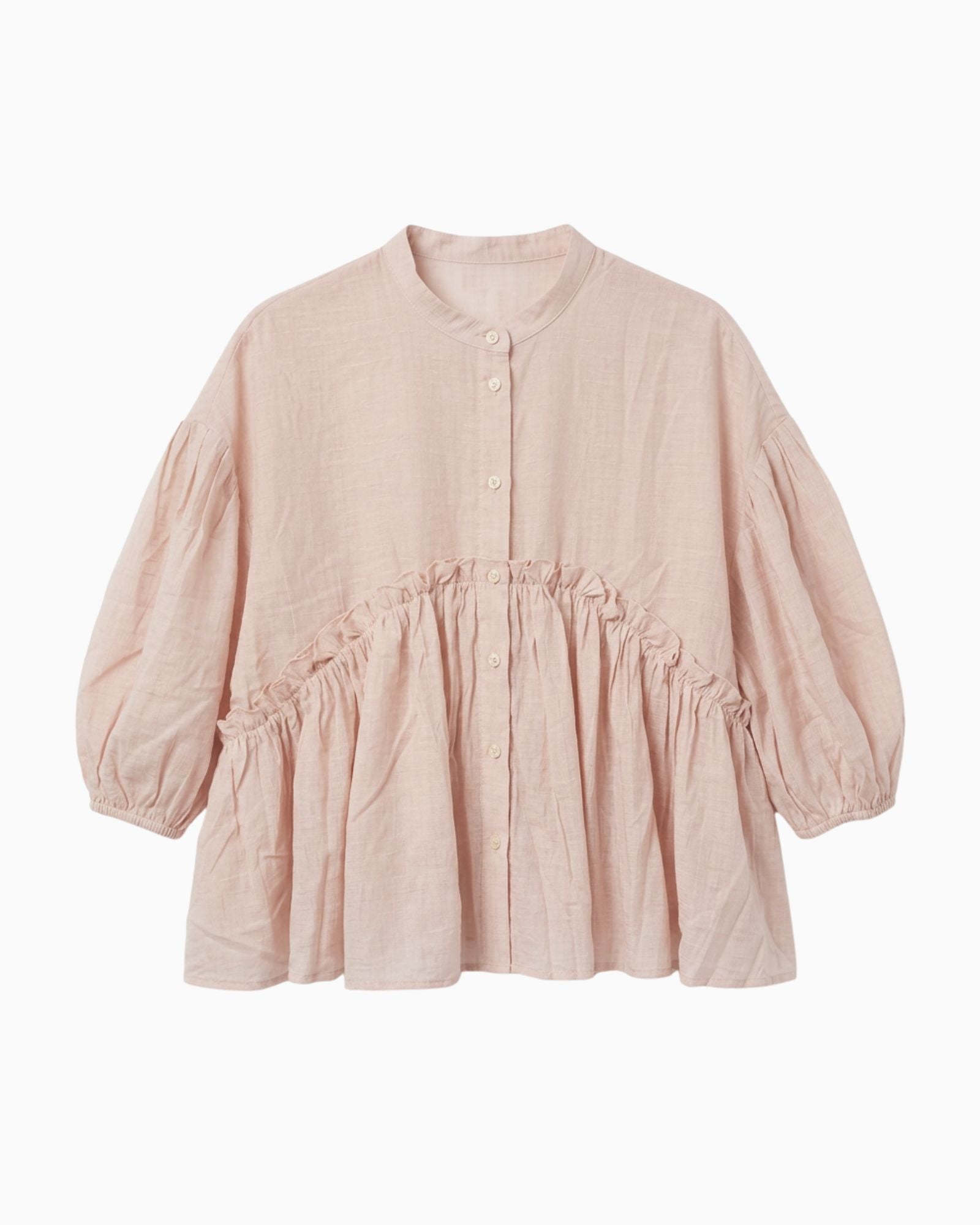 Breeze Babydoll Women's Top - Blush
