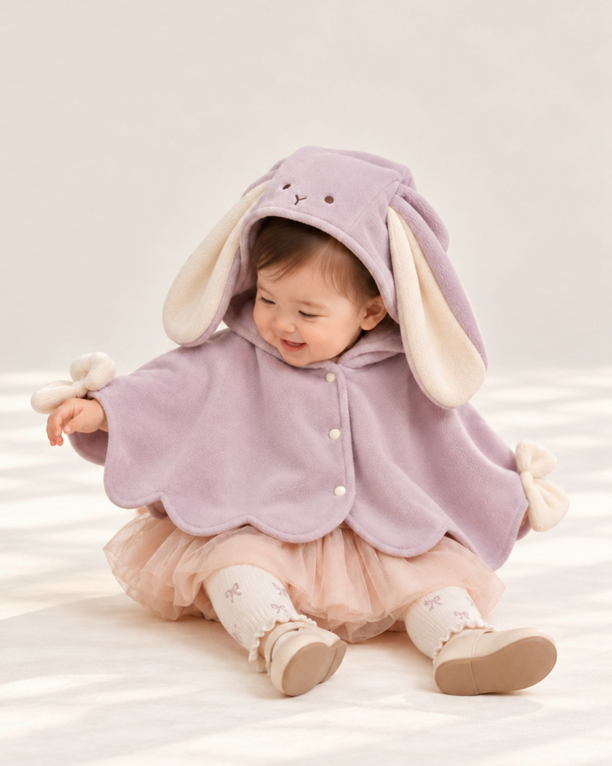 Pre-order: Bunny Bow Fleece Cape