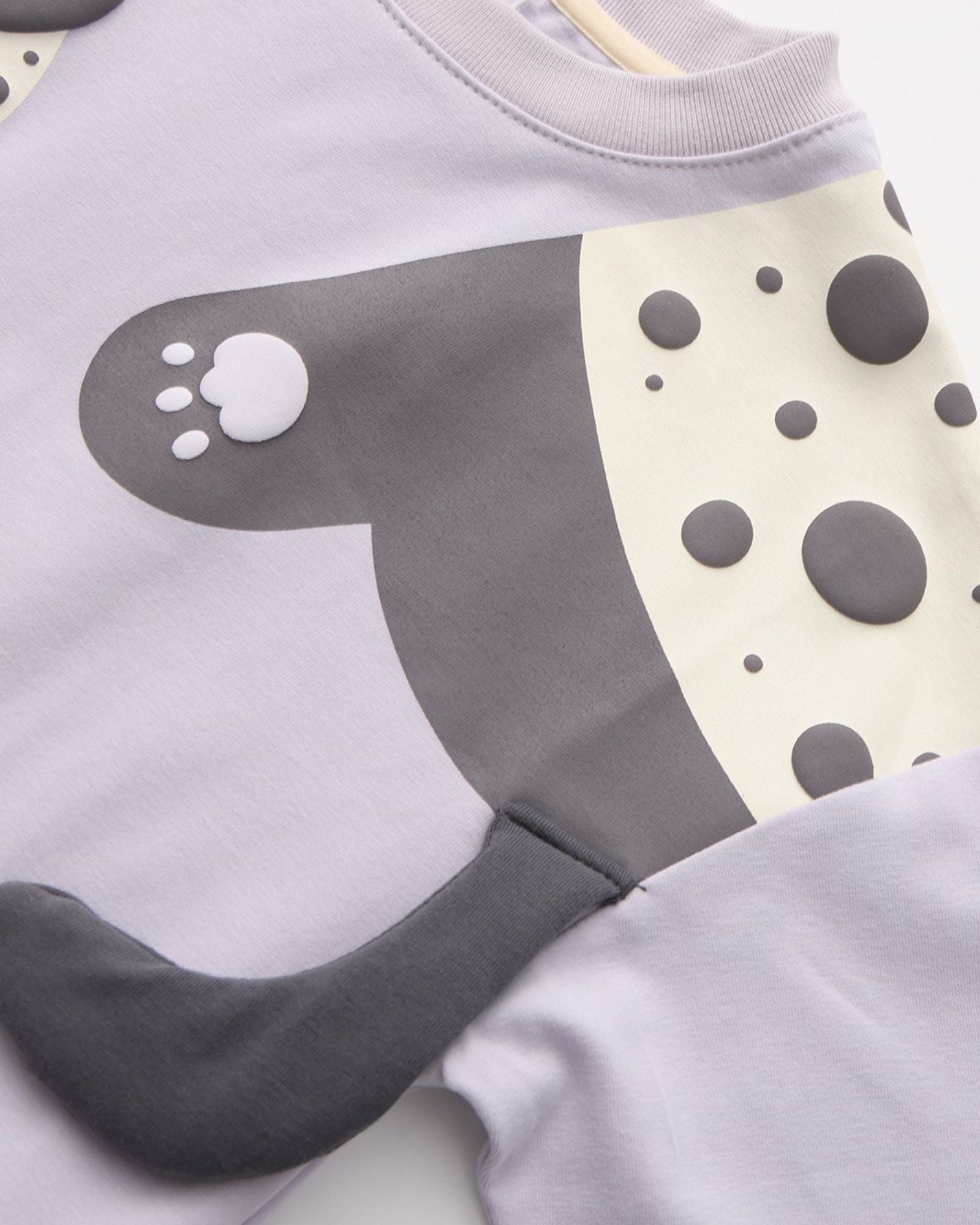 甘えん坊子猫ショートスウェットシャツ