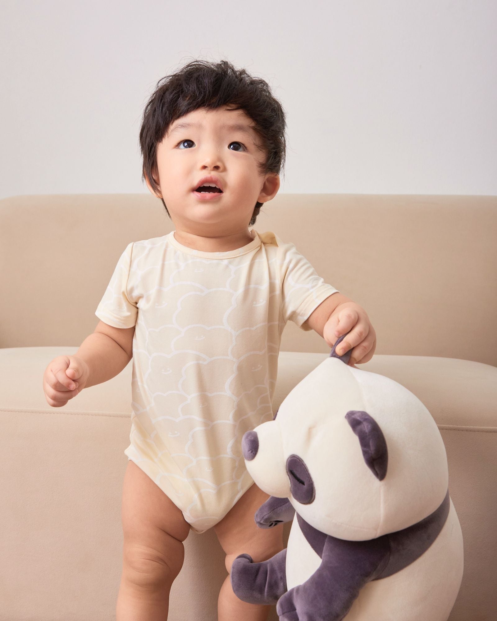 Pre-order: Cloud Baby Lounge Romper - Butterscotch