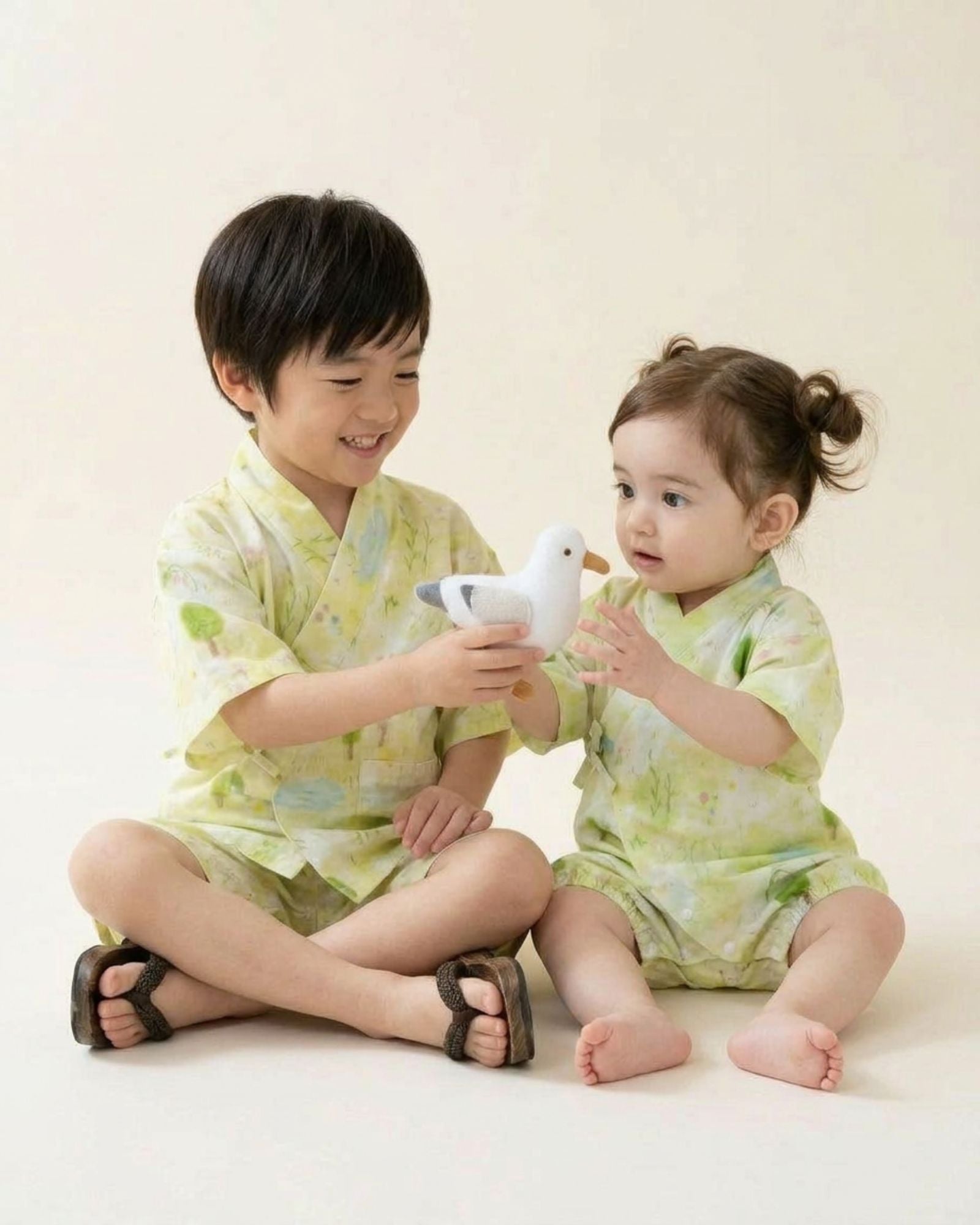 Pre-order: Garden of Gentle Dreams Kids Jinbei Set