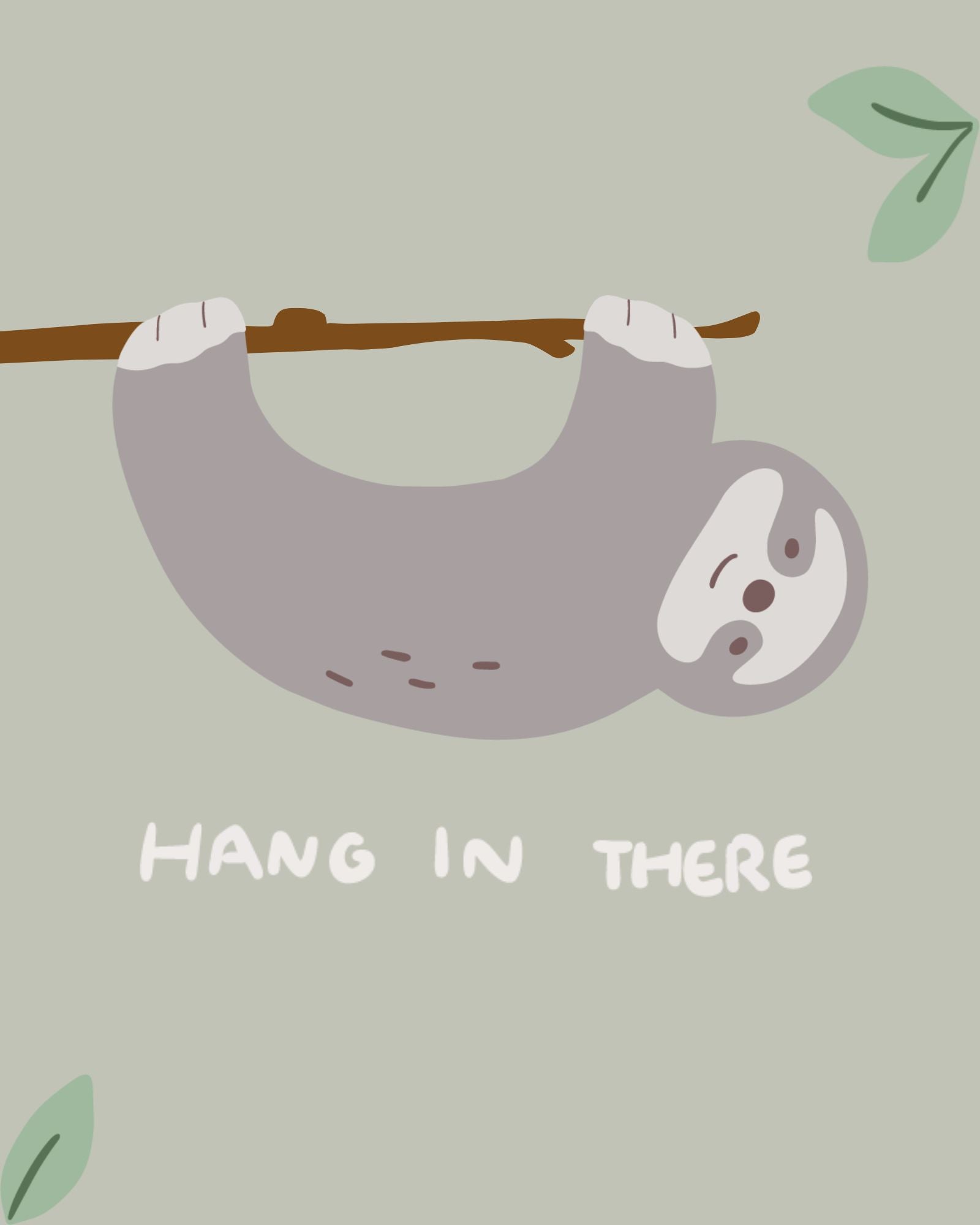 Pre-order: Hang In There Sloth Kids Tee