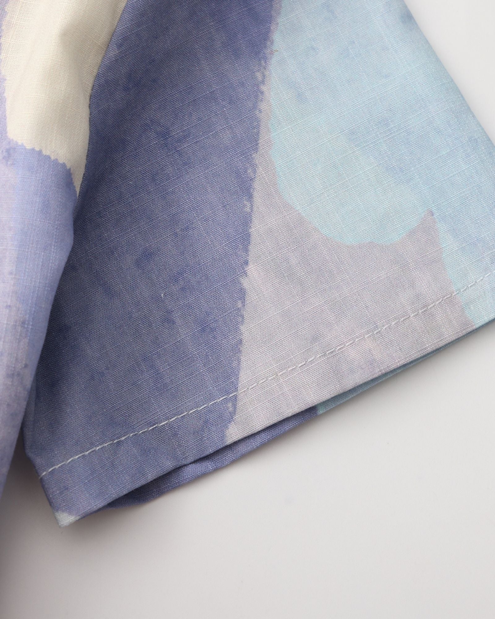 月明かりの池 プリント キッズアシンメトリーシャツ