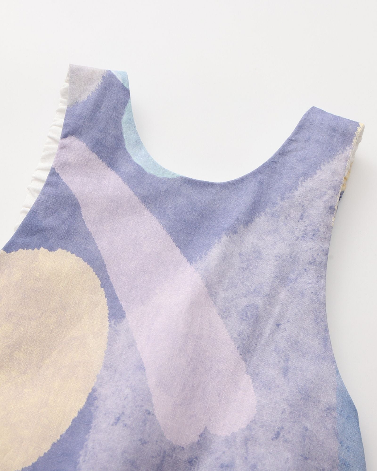 月明かりの池 プリント ベビーバルーンオーバーオール