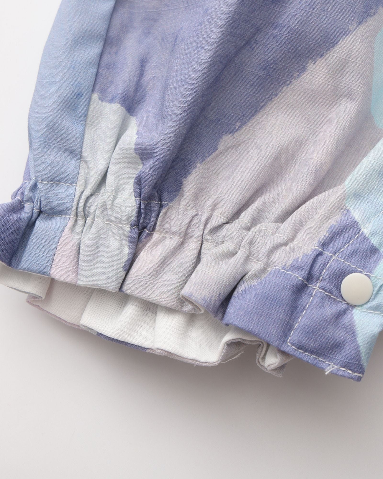 月明かりの池 プリント ベビーバルーンオーバーオール