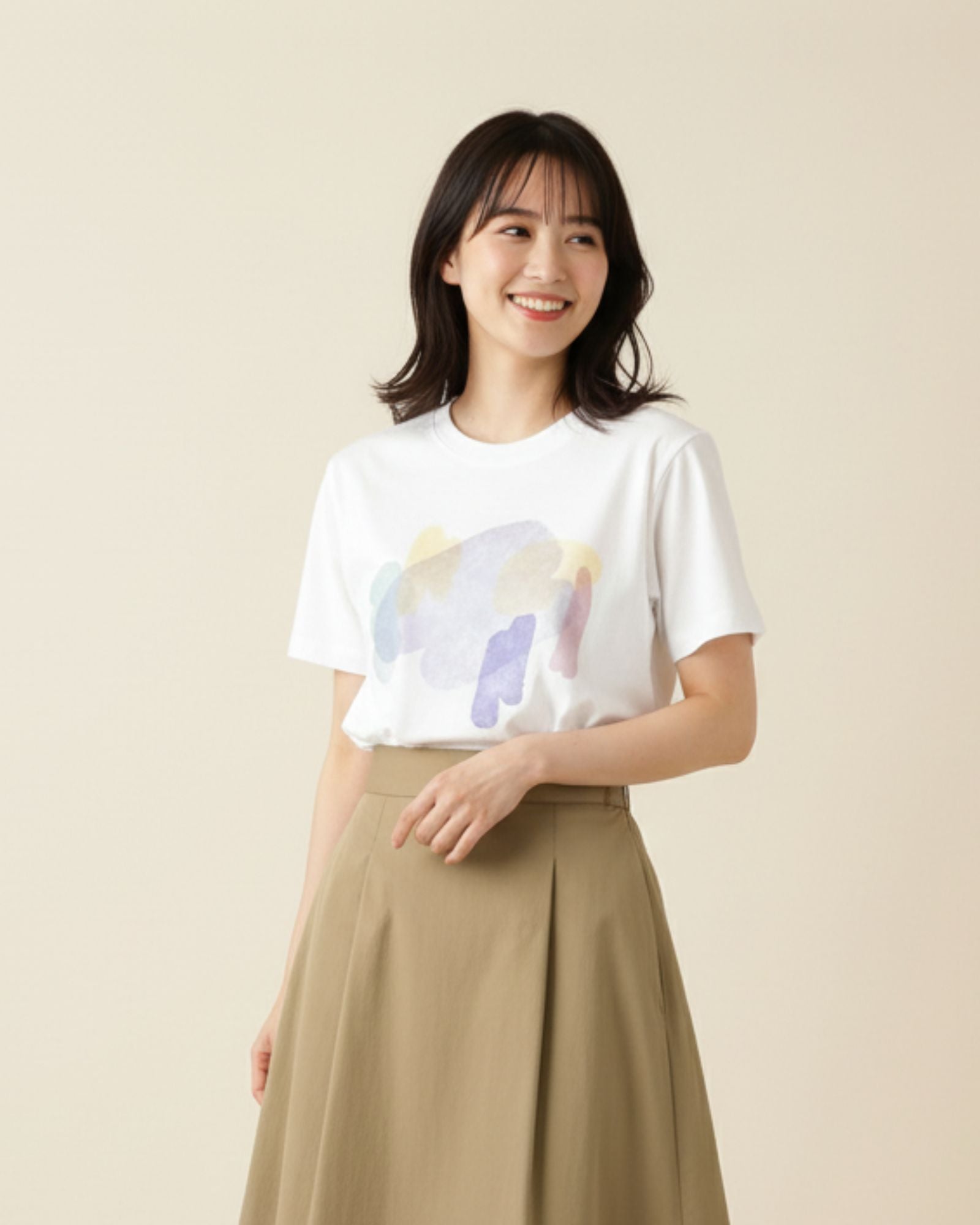 網店限定：荷塘月色 藝術印花T恤（親子款）