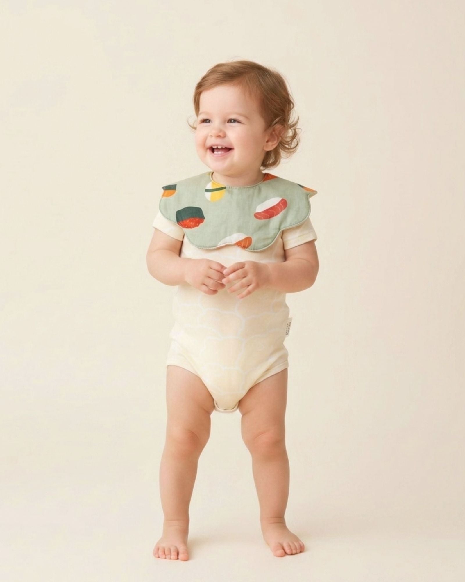 Pre-order: Oishii Sushi Baby Bib - Wasabi