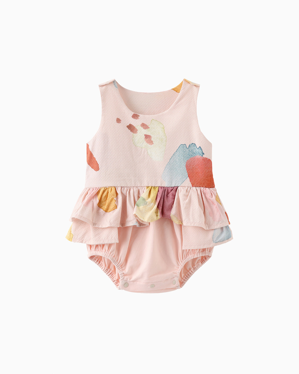 Ruffle Onesie - Peachy Palette