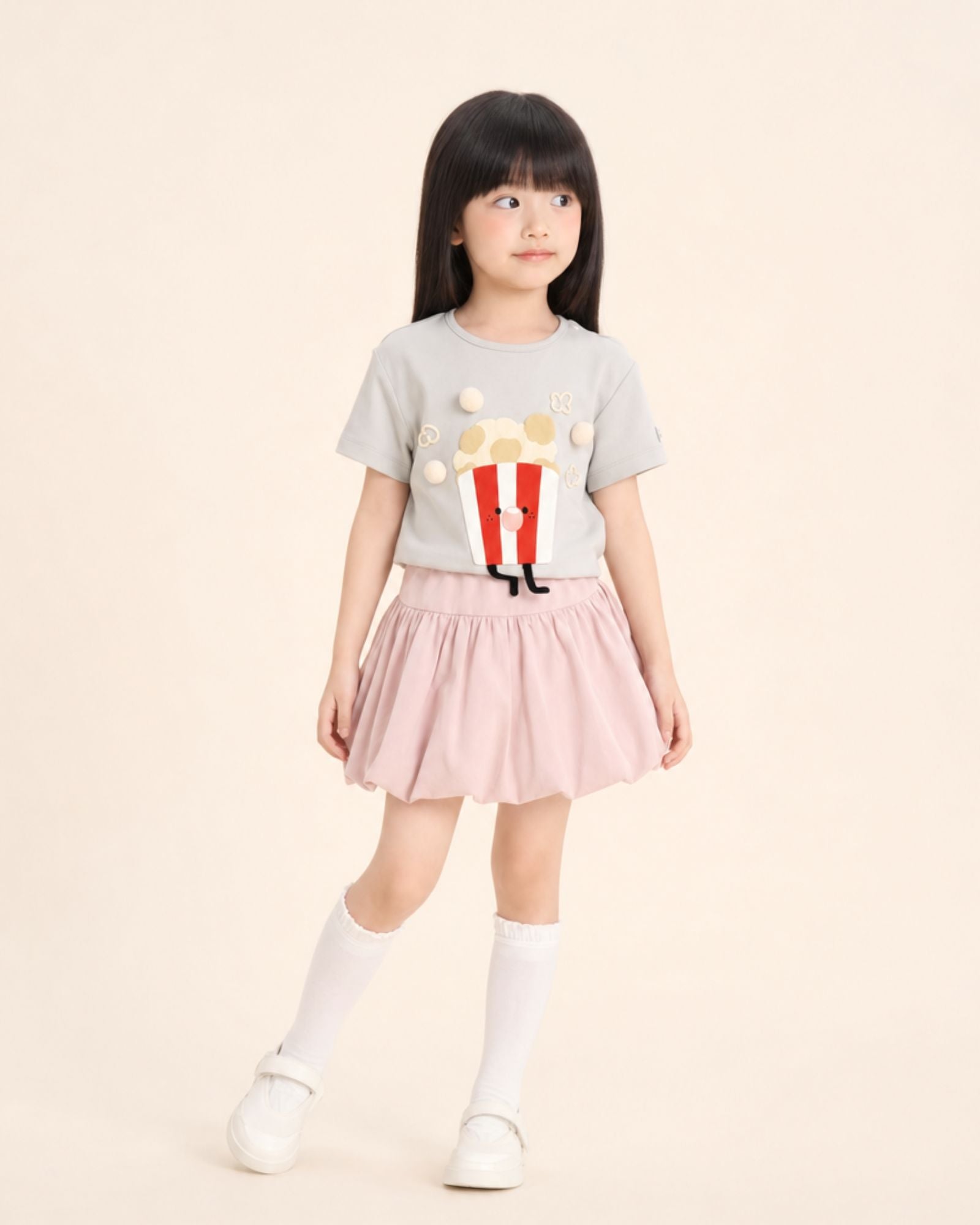 ポップコーンパフ キッズTシャツ