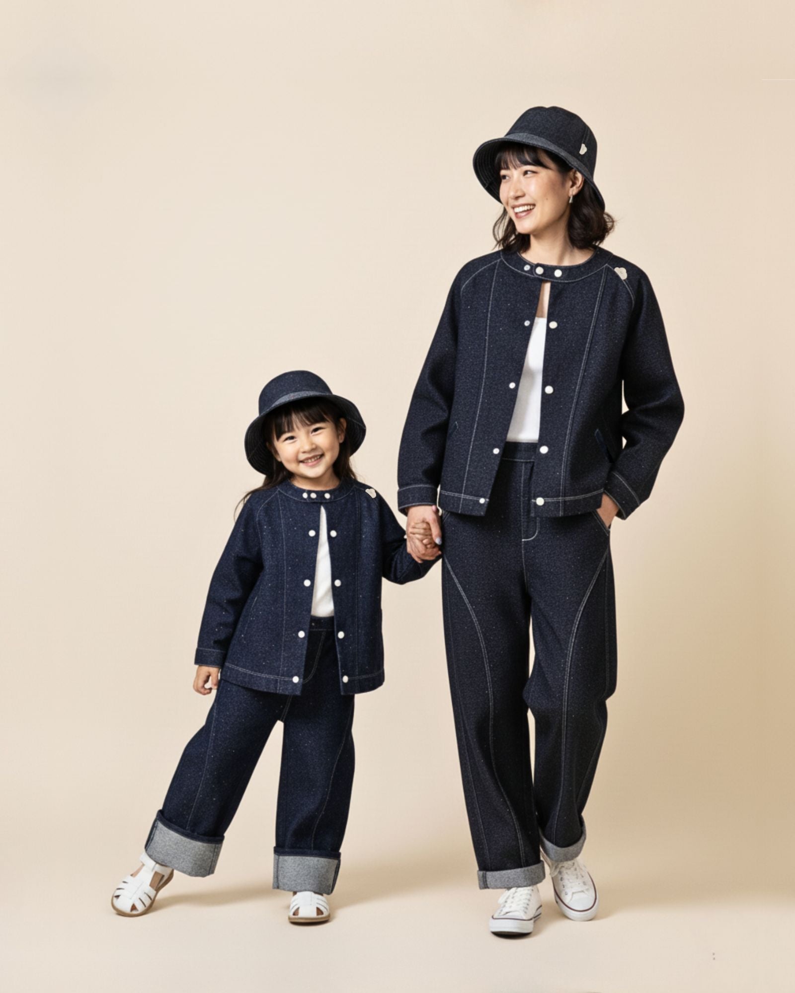 預購：幻彩牛仔圓領夾克（親子款）