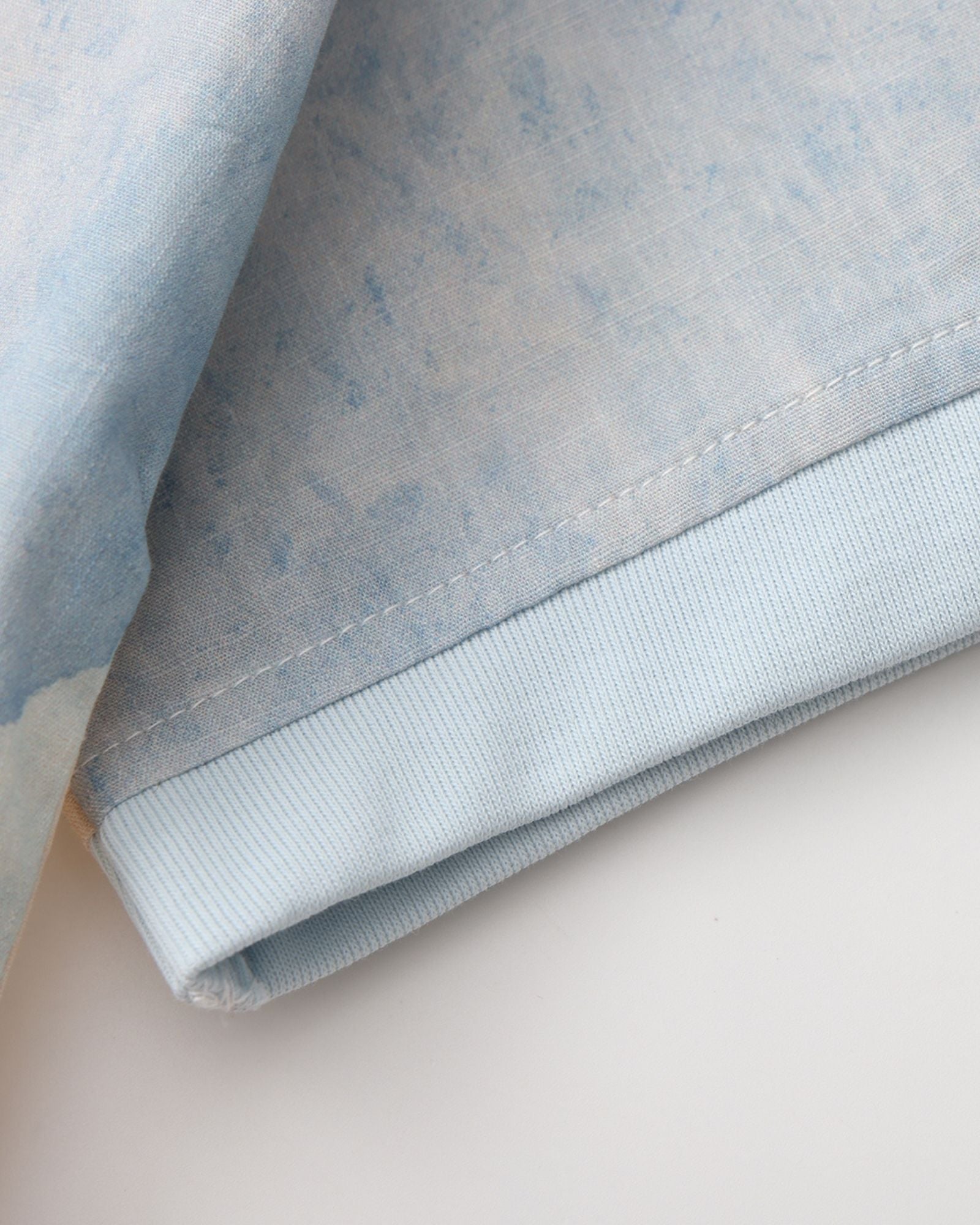 碧海と砂洲柄 クルーネック