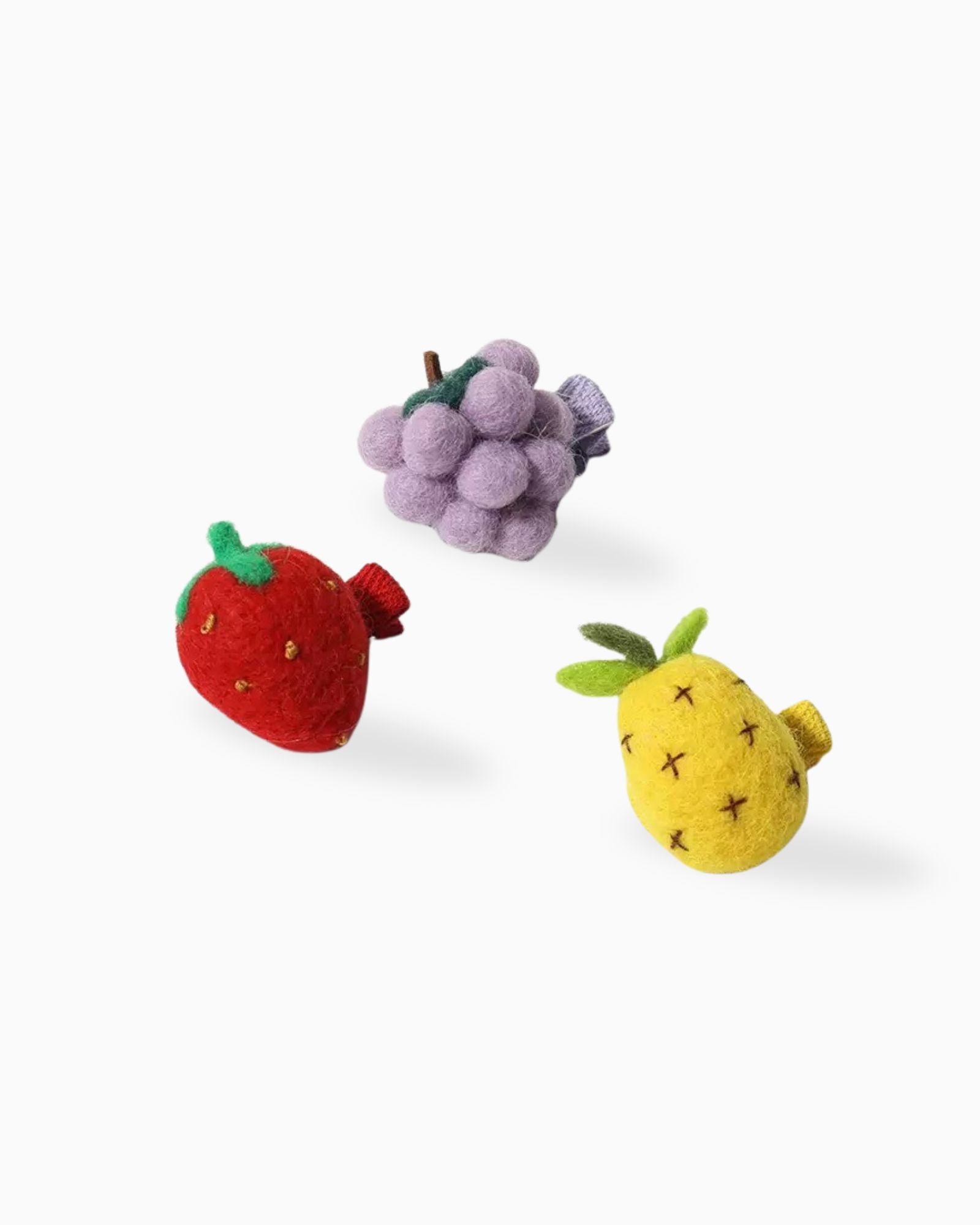 Trio Fruity Hair Clips