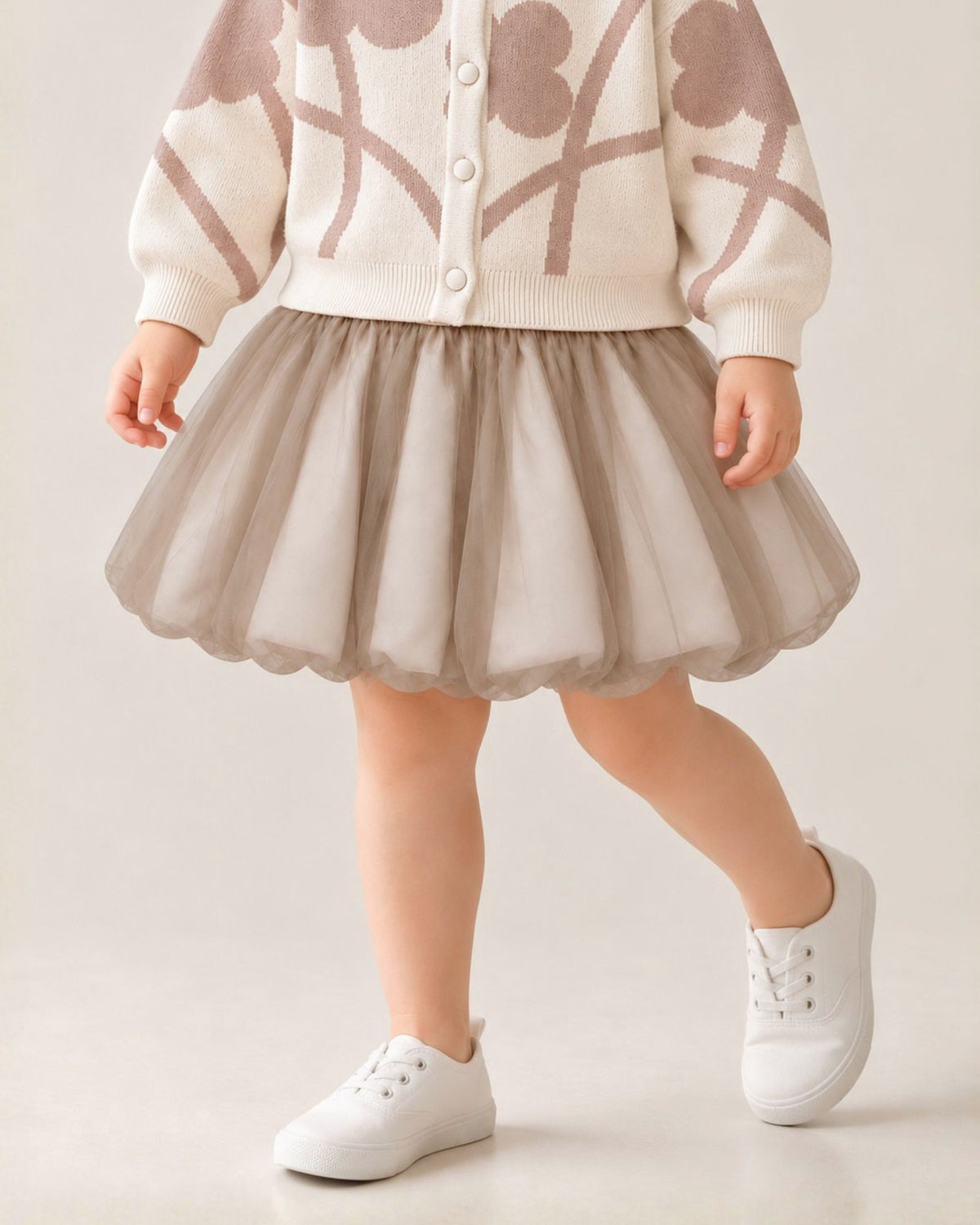 Tulle Bubble Skirt - Rosewood