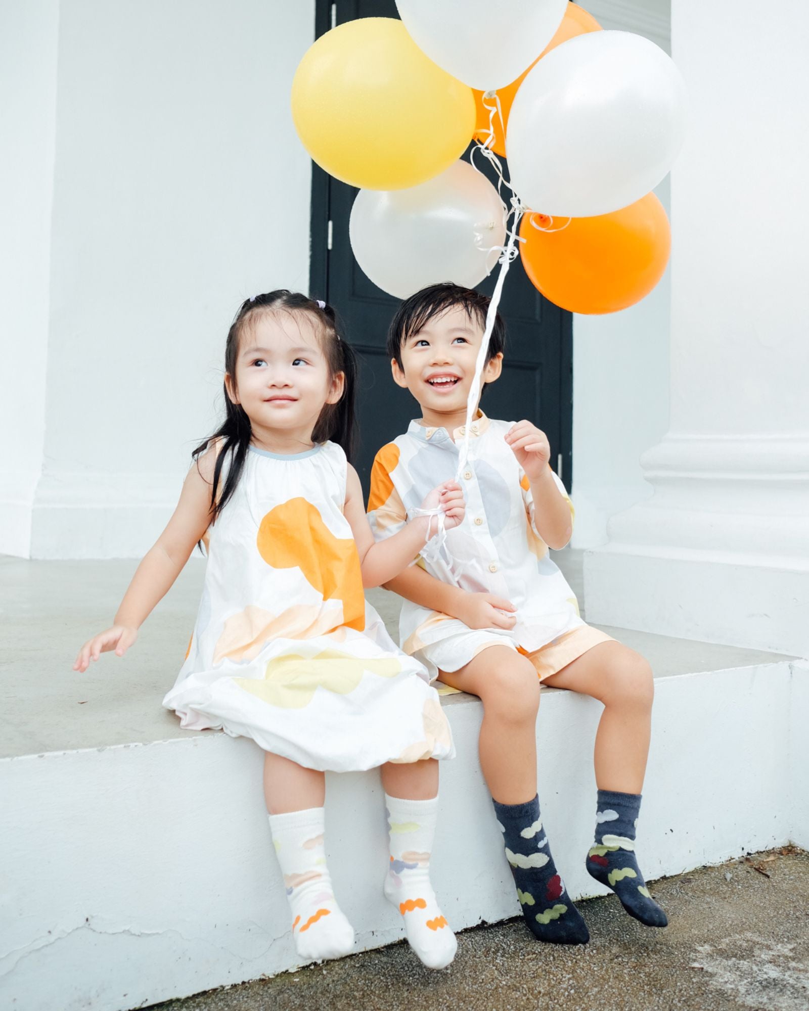 バルーンニットソックス（インディゴ）