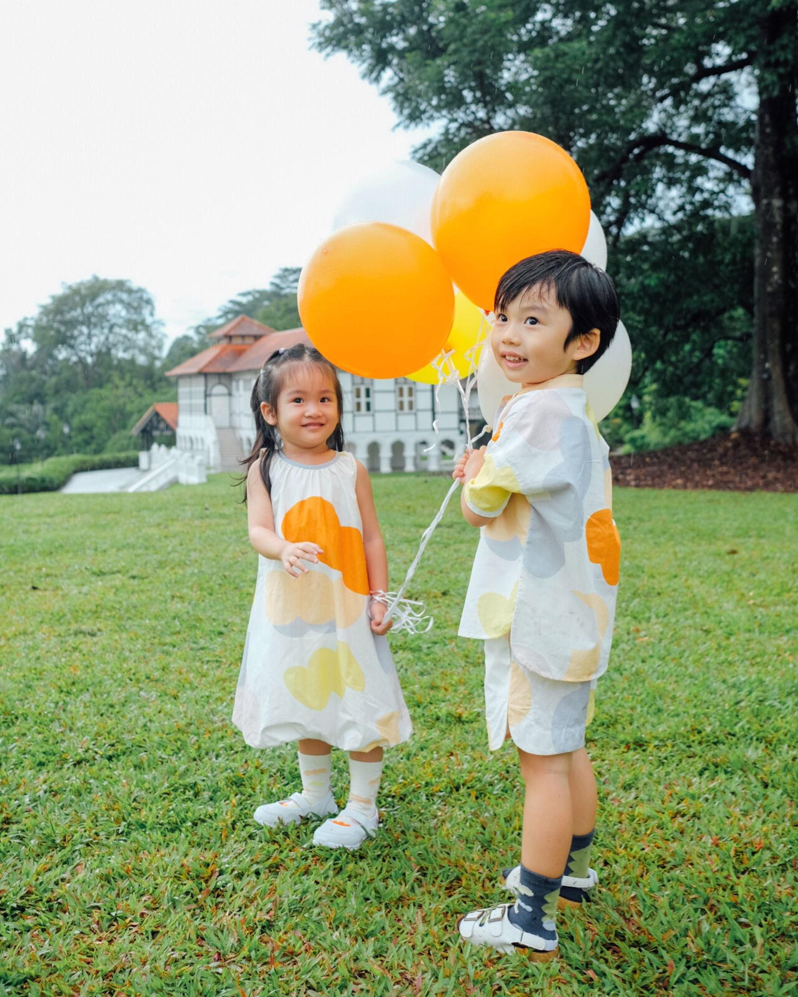 バルーンニットソックス（インディゴ）