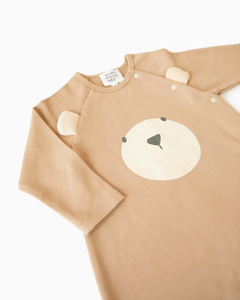 Bear Romper, Gender-neutral, 100% Extremely Soft Cotton