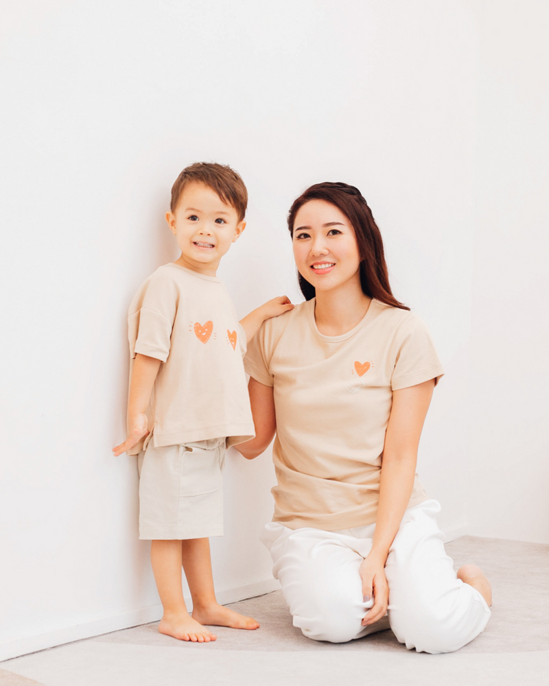 Organic Kids Clothes | Hearts Tee | mimi mono