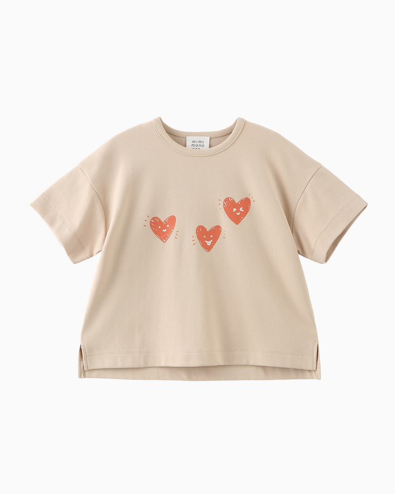 Organic Kids Clothes | Hearts Tee | mimi mono