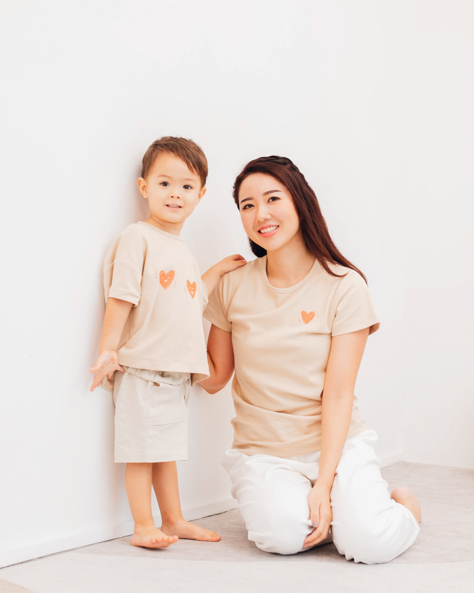 Family | Ladies | Hearts Tee for Mum｜mimi mono