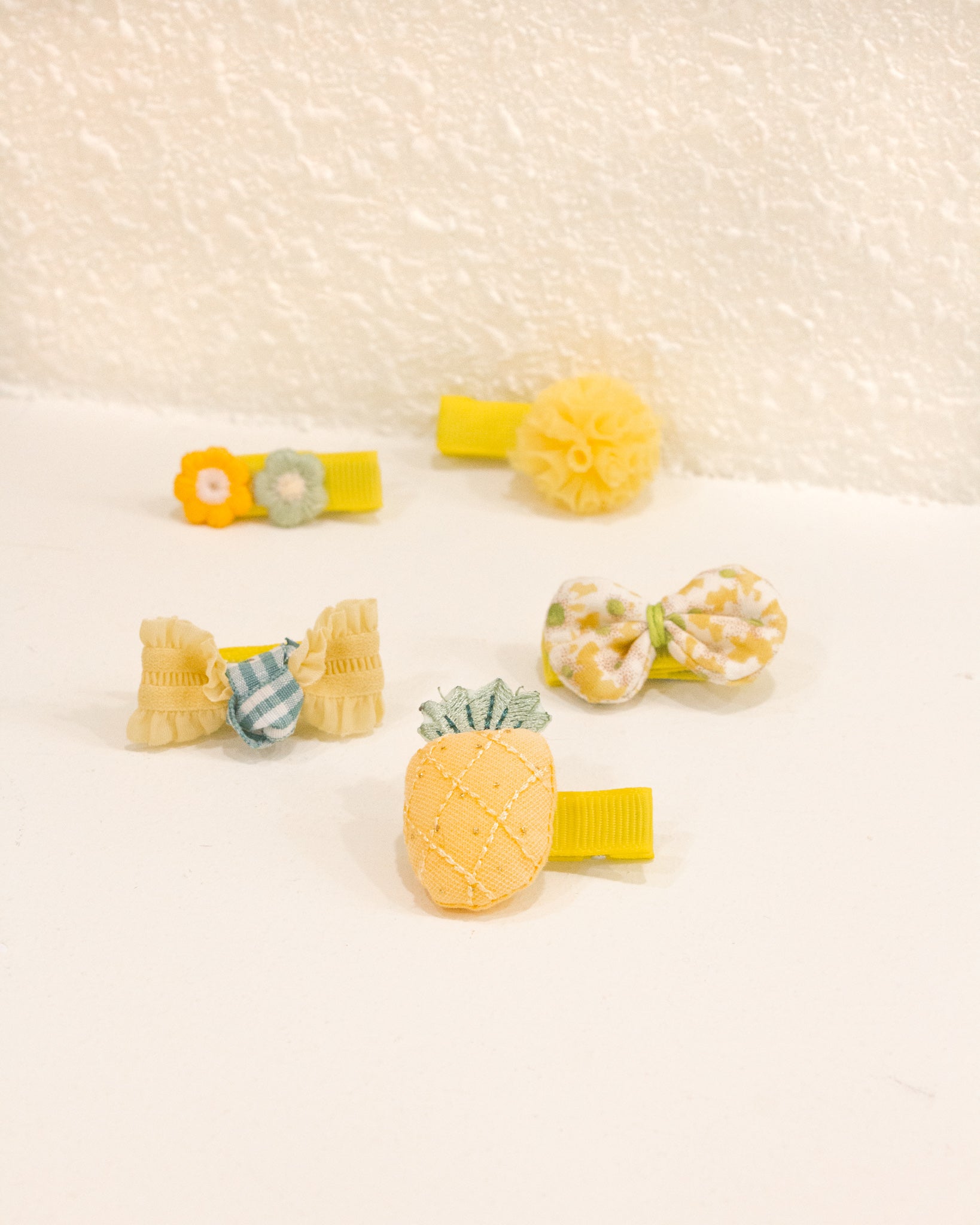 Pineapple Hair Pins Set (Yellow)