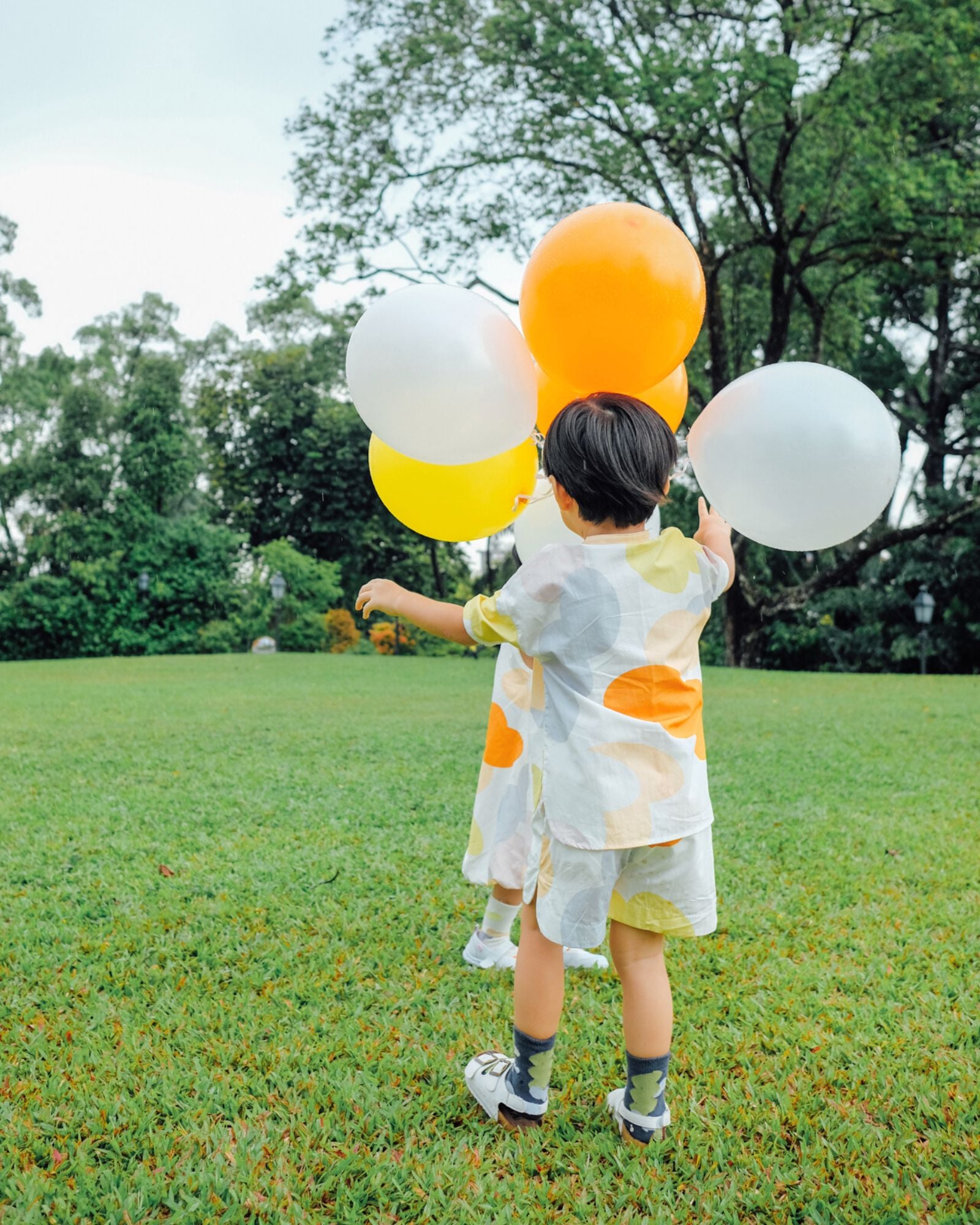 バルーンニットソックス（インディゴ）