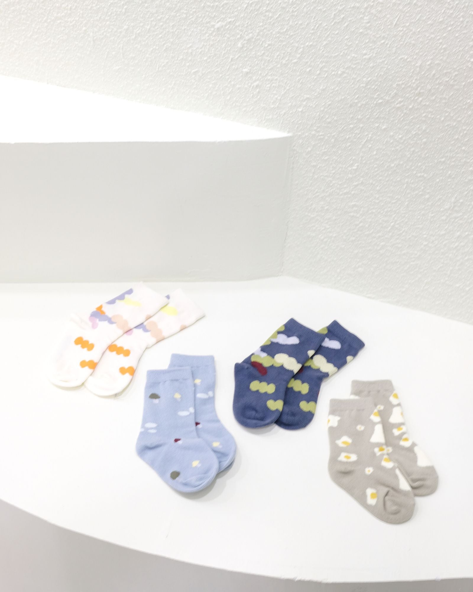 バルーンニットソックス（インディゴ）